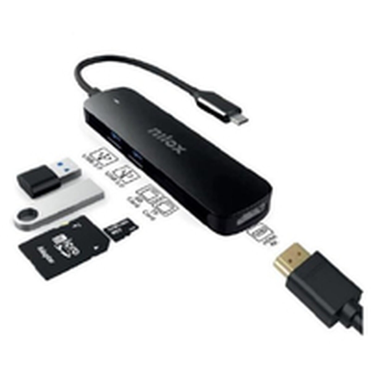 Hub USB Nilox NXDSUSBC05