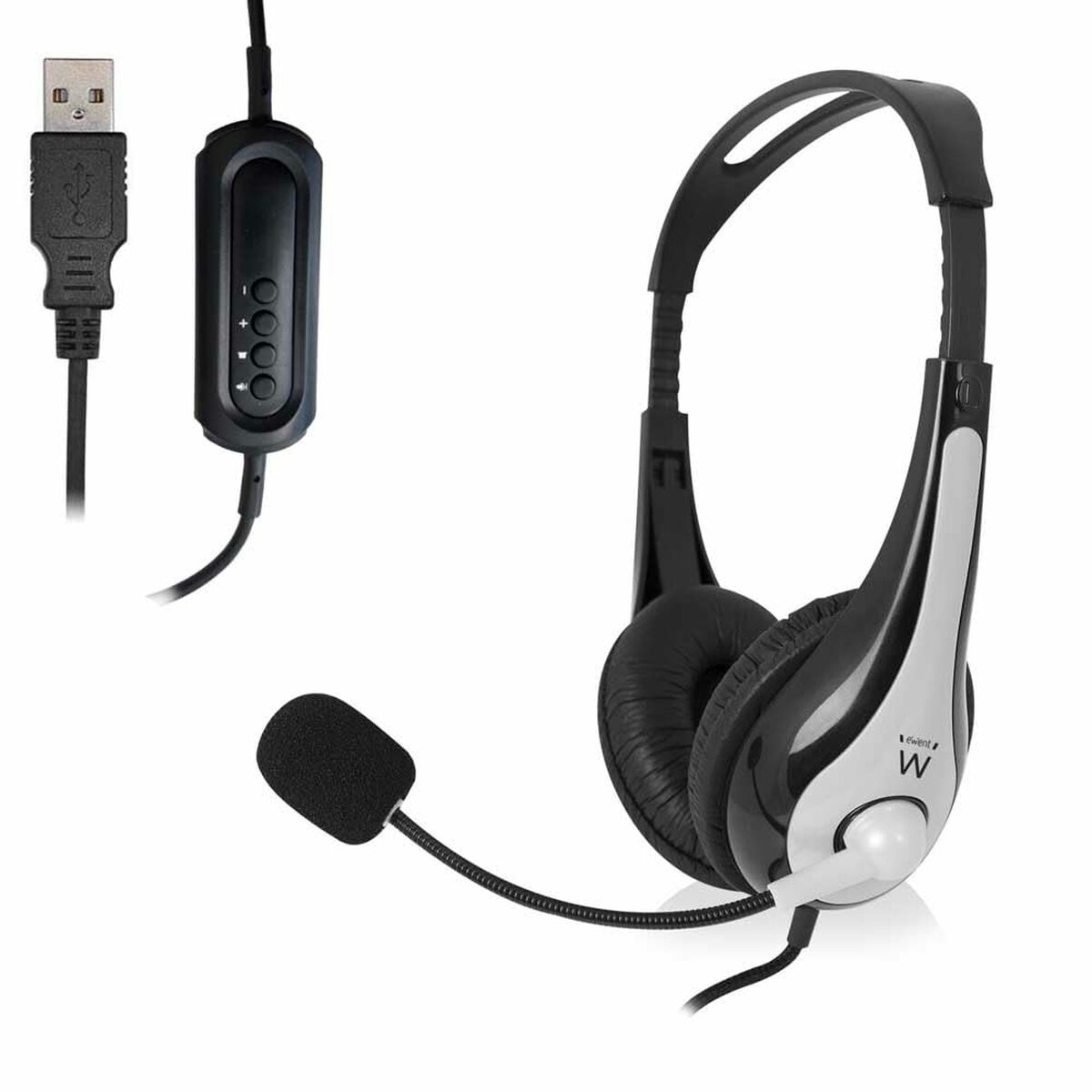 Afbeeldingen van Headphones Ewent EW3565 White Black
