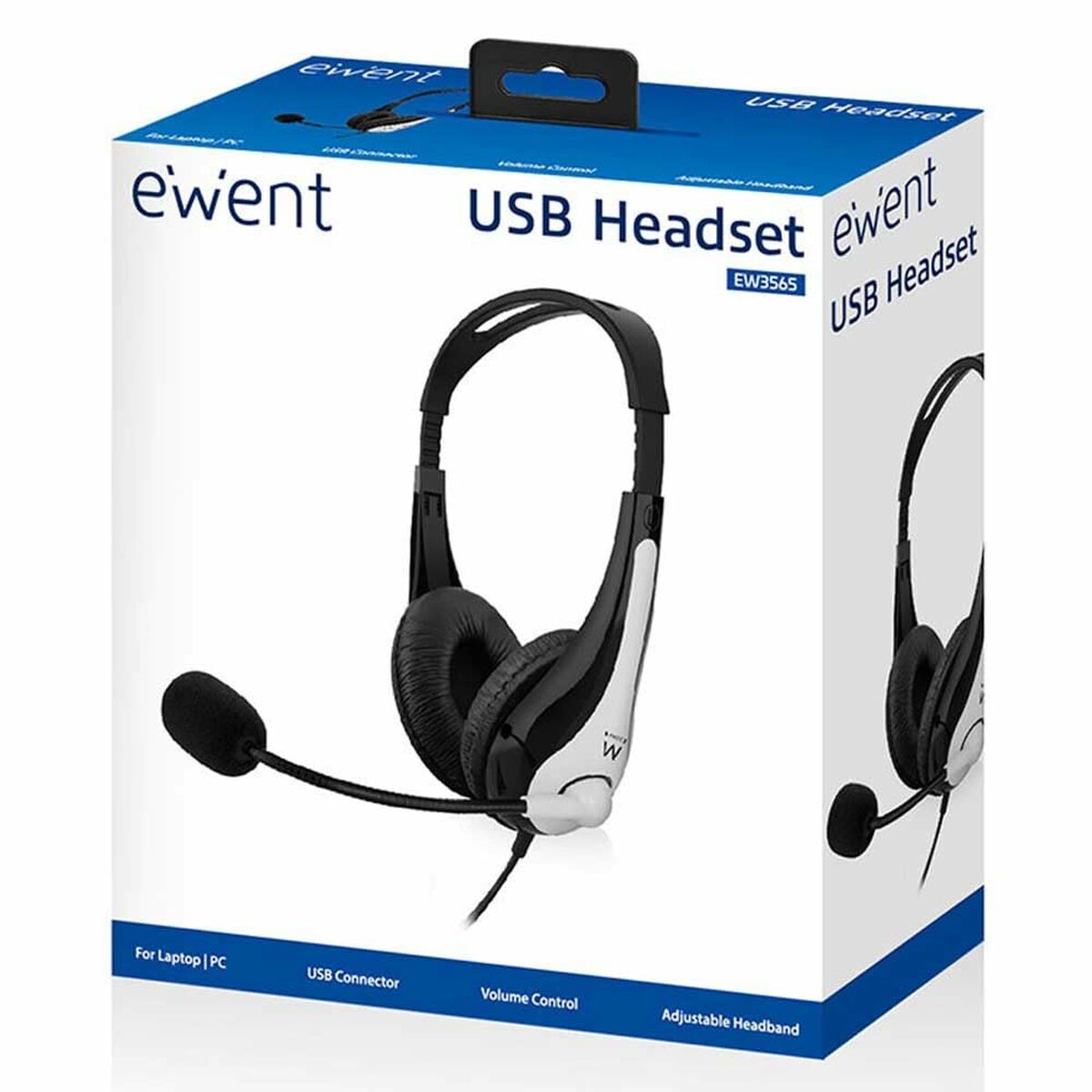 Afbeeldingen van Headphones Ewent EW3565 White Black