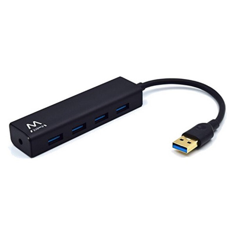 Hub USB Ewent EW1136 4 x USB 3.0 Noir
