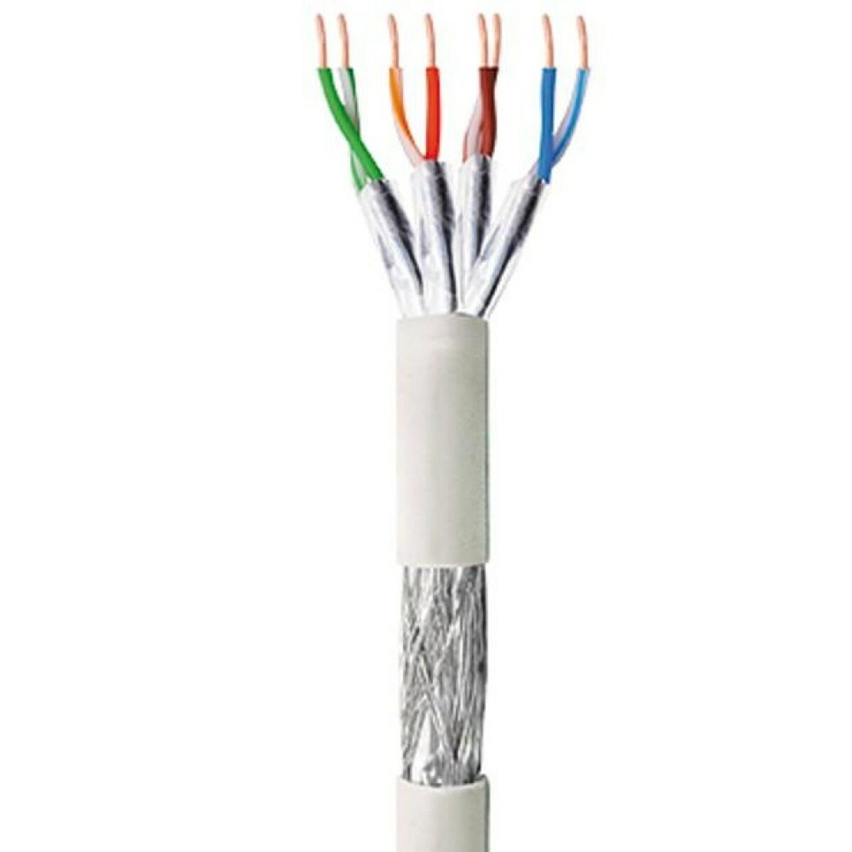 Afbeeldingen van FTP Category 6 Rigid Network Cable Techly 022595 Grey 305 m