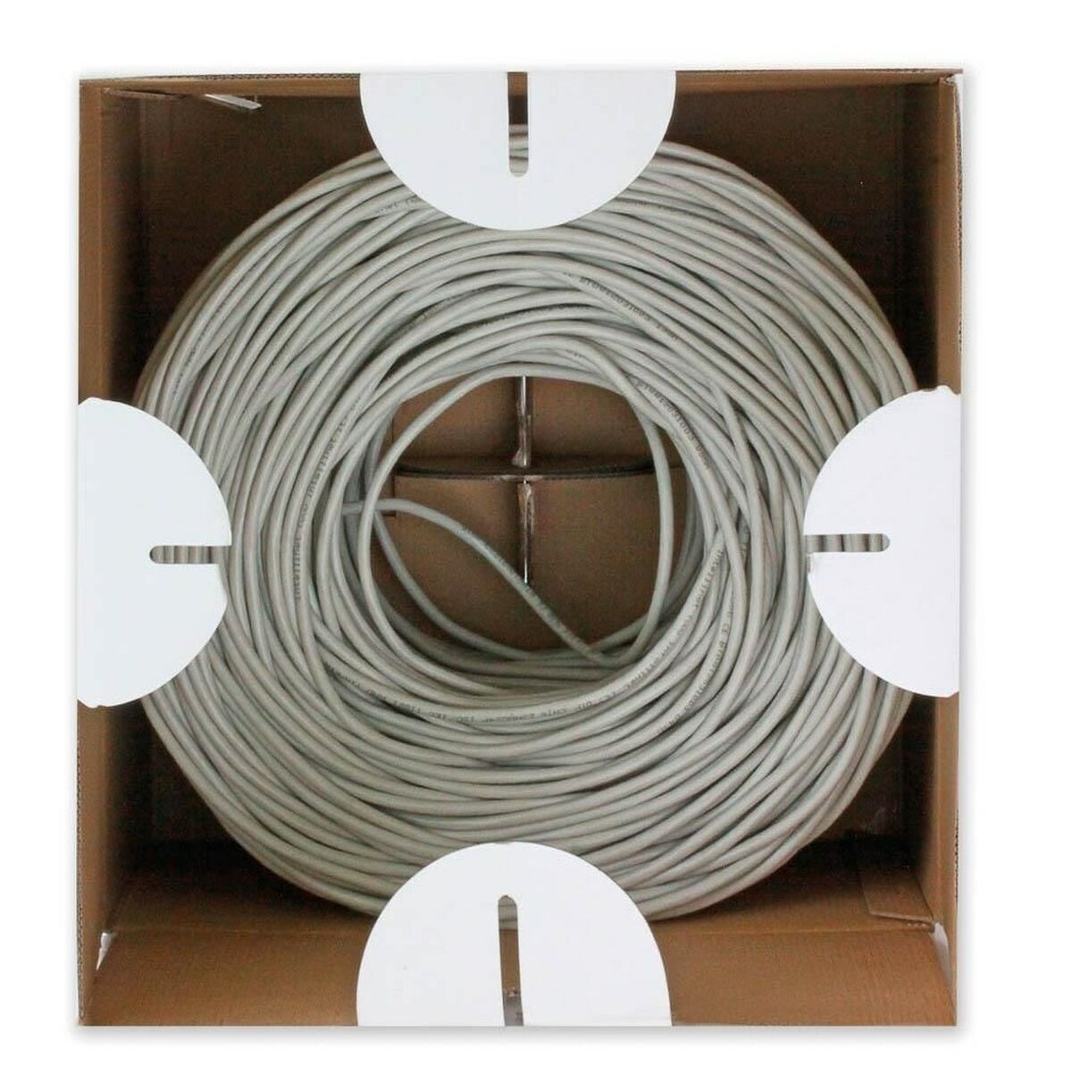 Afbeeldingen van FTP Category 6 Rigid Network Cable Techly 022595 Grey 305 m