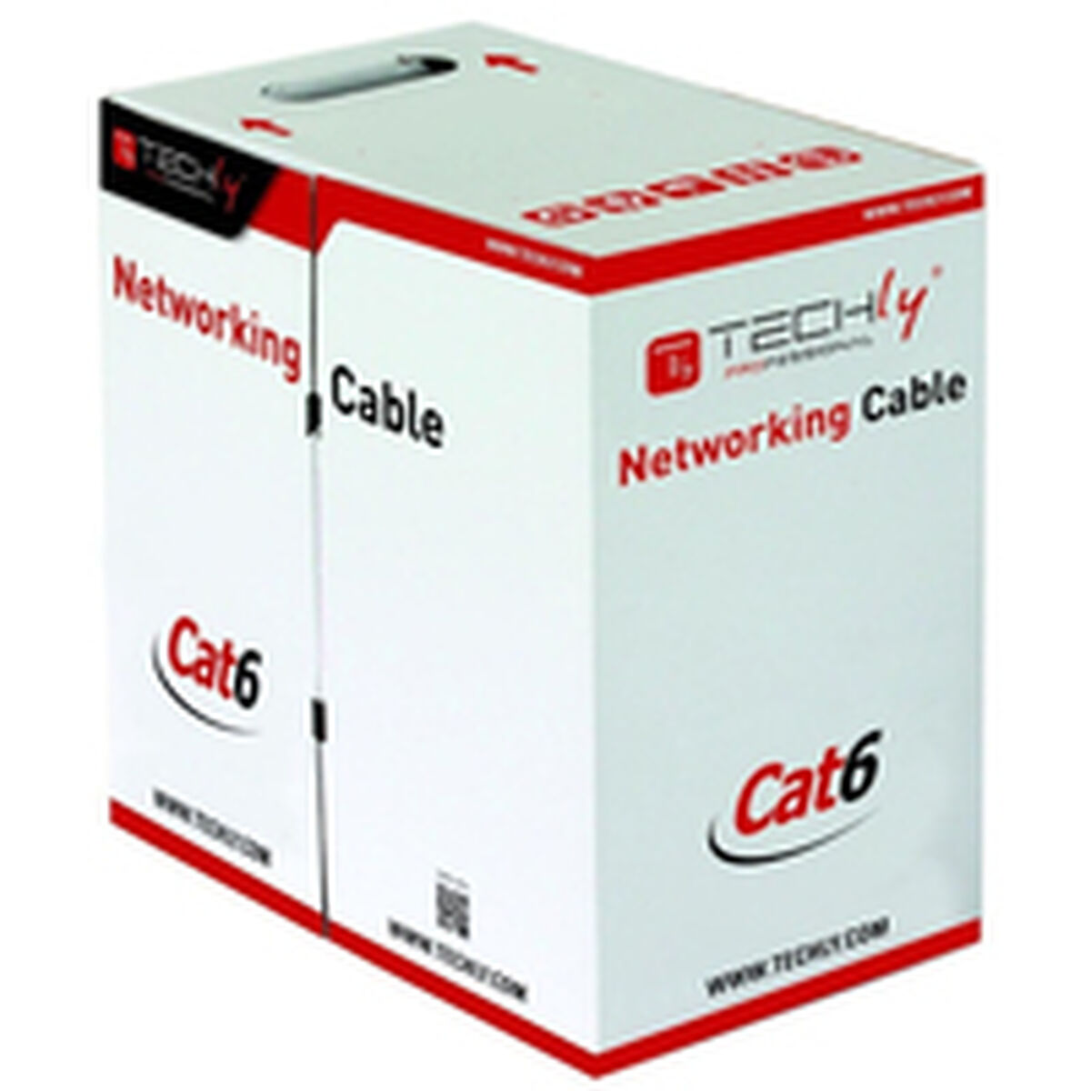 Image secondaire de Câble Réseau Rigide UTP 6ème Catégorie Techly ITP6-CCA-305-BL Bleu 305 m