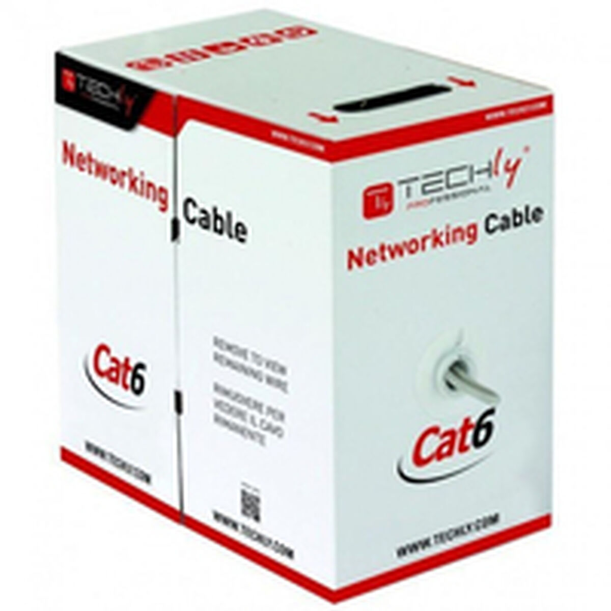 Afbeeldingen van UTP Category 6 Rigid Network Cable Techly ITP6-CCA-305-BL Blue 305 m