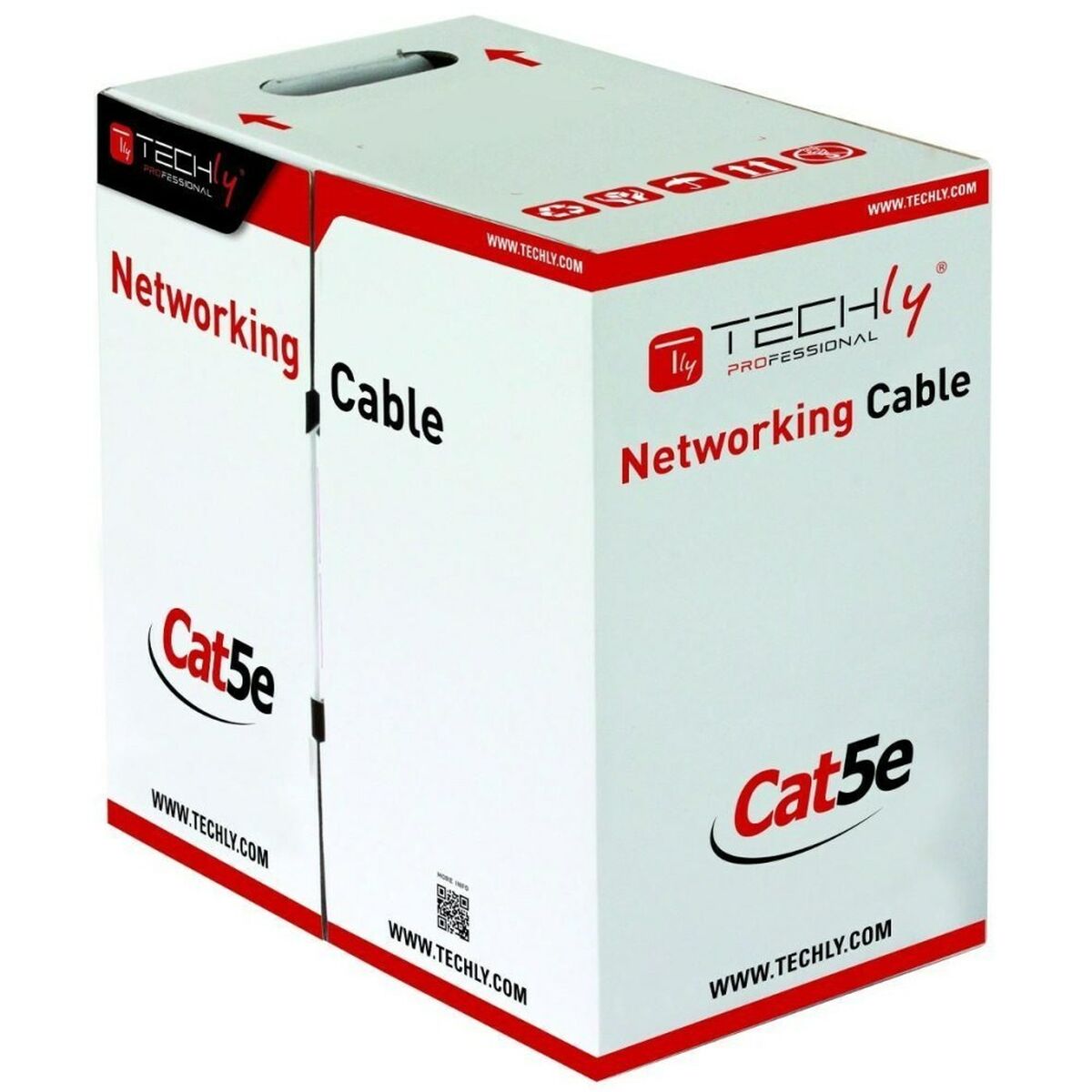 Picture of UTP Category 5e Rigid Network Cable Techly 025640 Grey 305 m