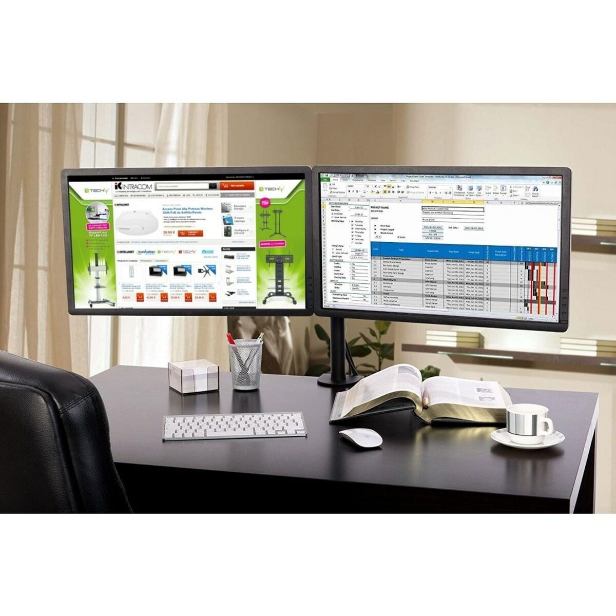 Afbeeldingen van Screen Table Support Techly 027514 27" 13"