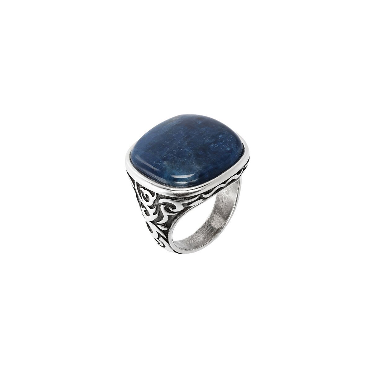 Ring Heren Albert M. WSOX00397.AP-28 28 Blauw Zilverkleurig