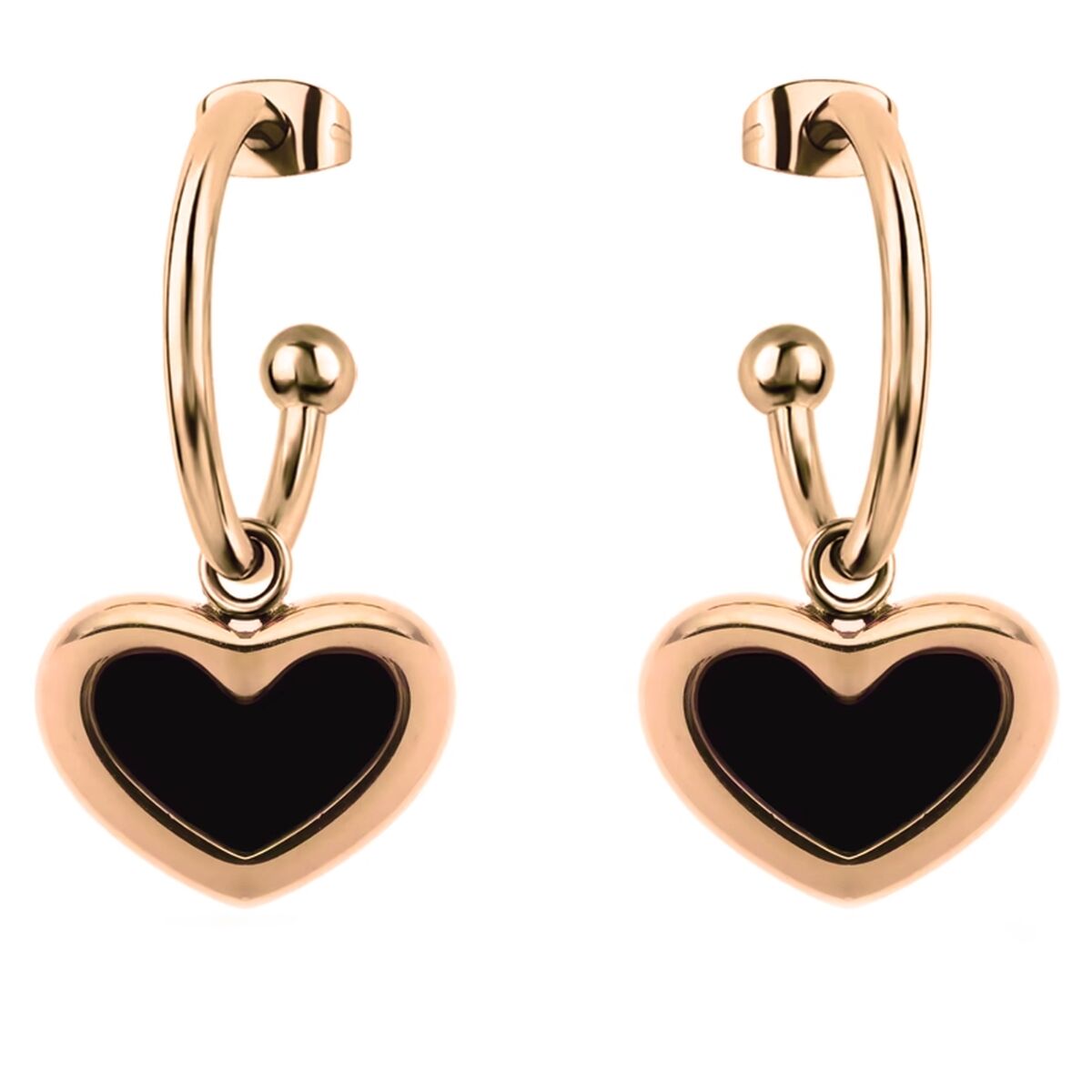 Boucles d´oreilles Femme LIU JO LJ2695 Or rose Noir