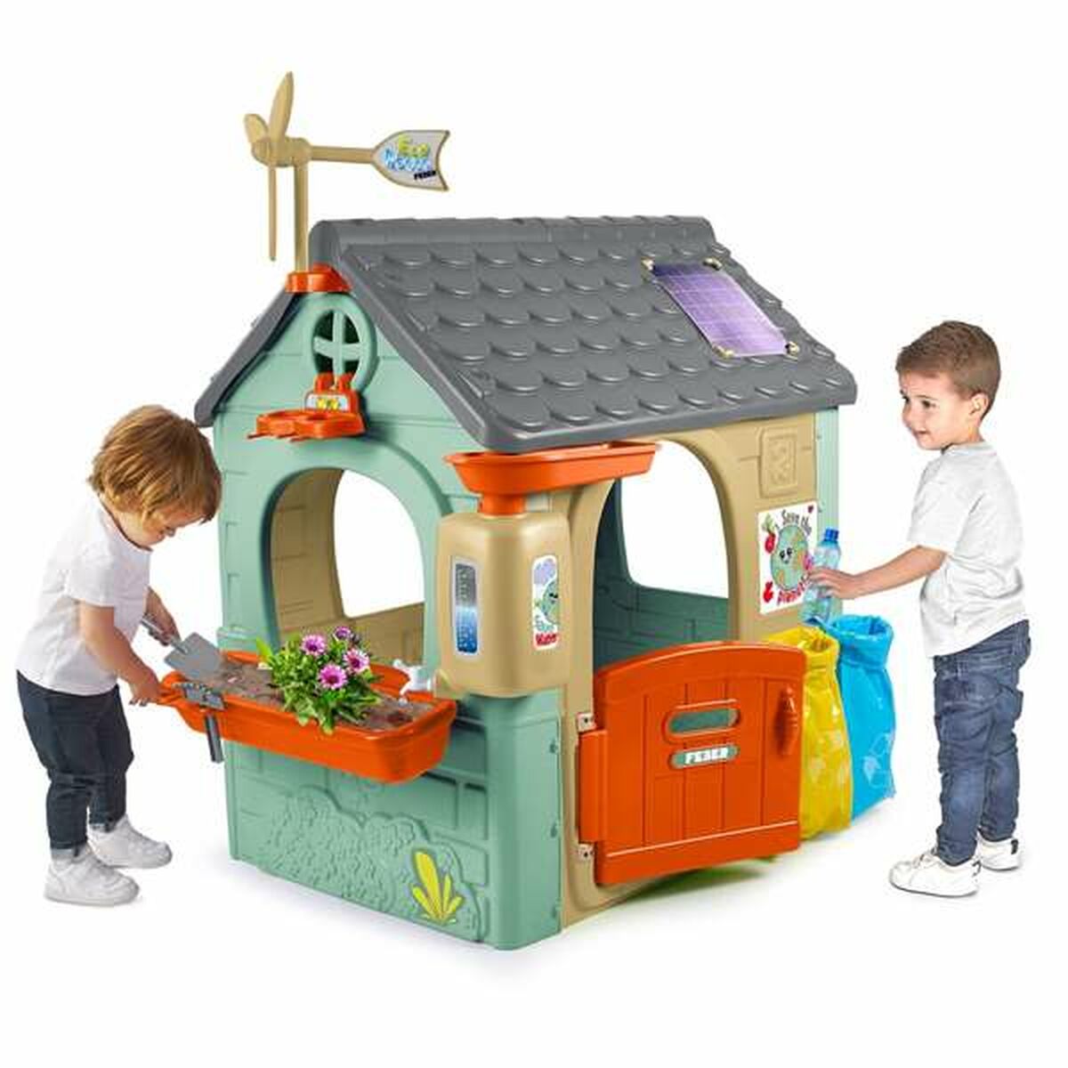 Speelgoedhuis voor Kinderen Feber Recycle Eco House 20 x 105,5 x 109,5 cm