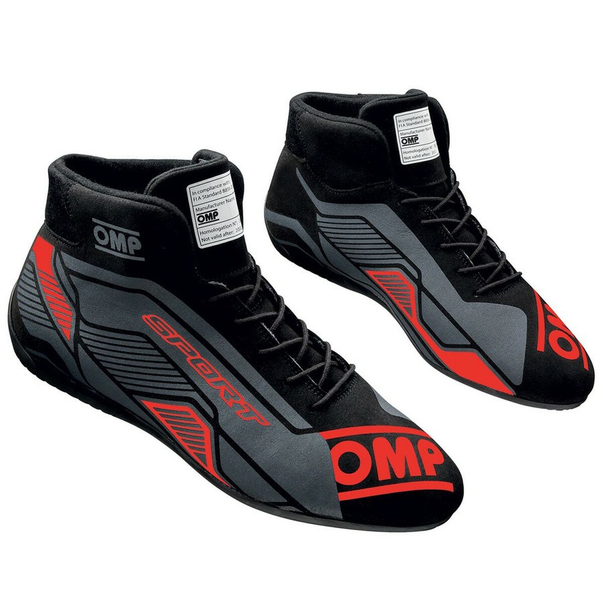 Chaussures de course OMP SPORT Noir/Rouge 43