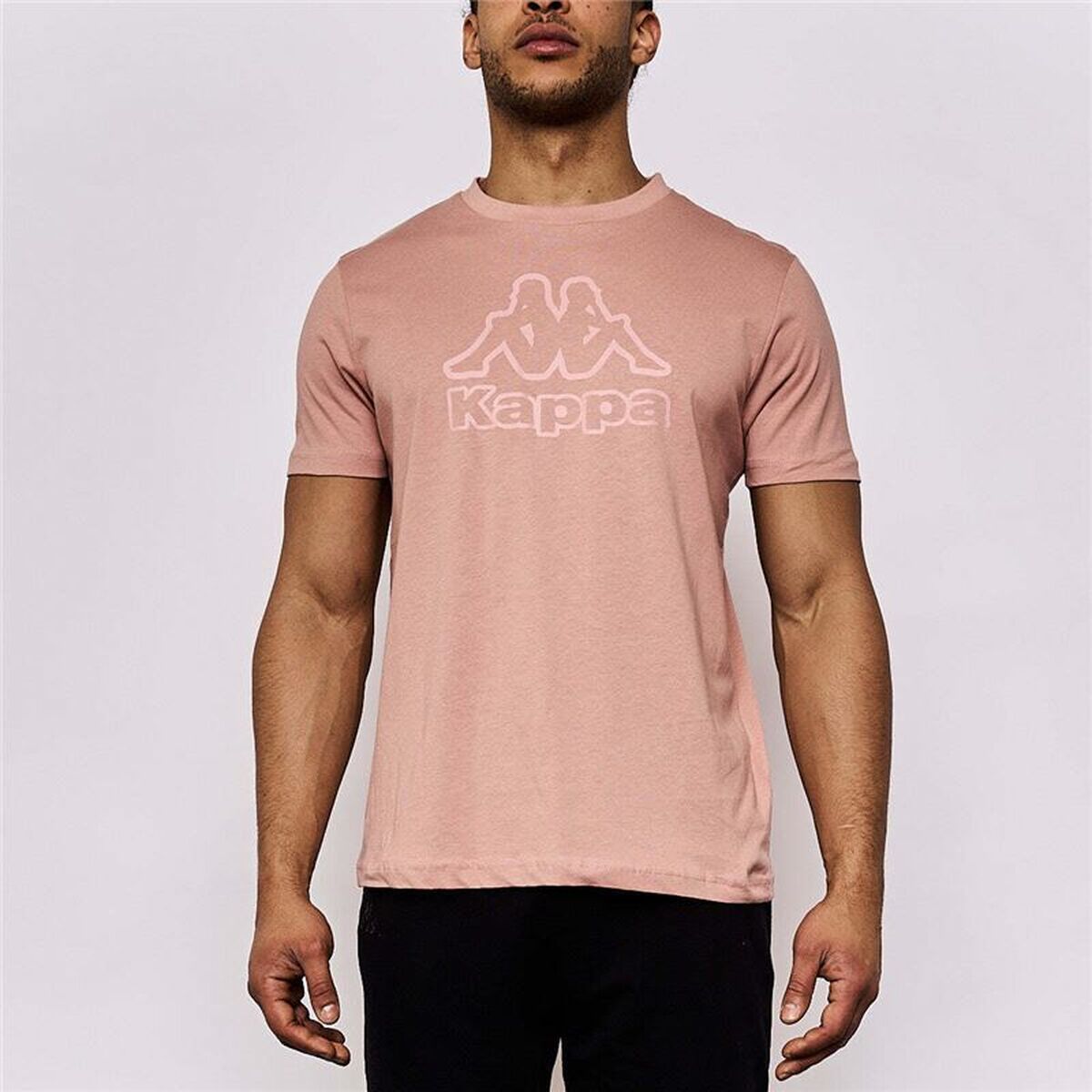 Heren-T-Shirt met Korte Mouwen Kappa Kremy Korporate Licht Roze