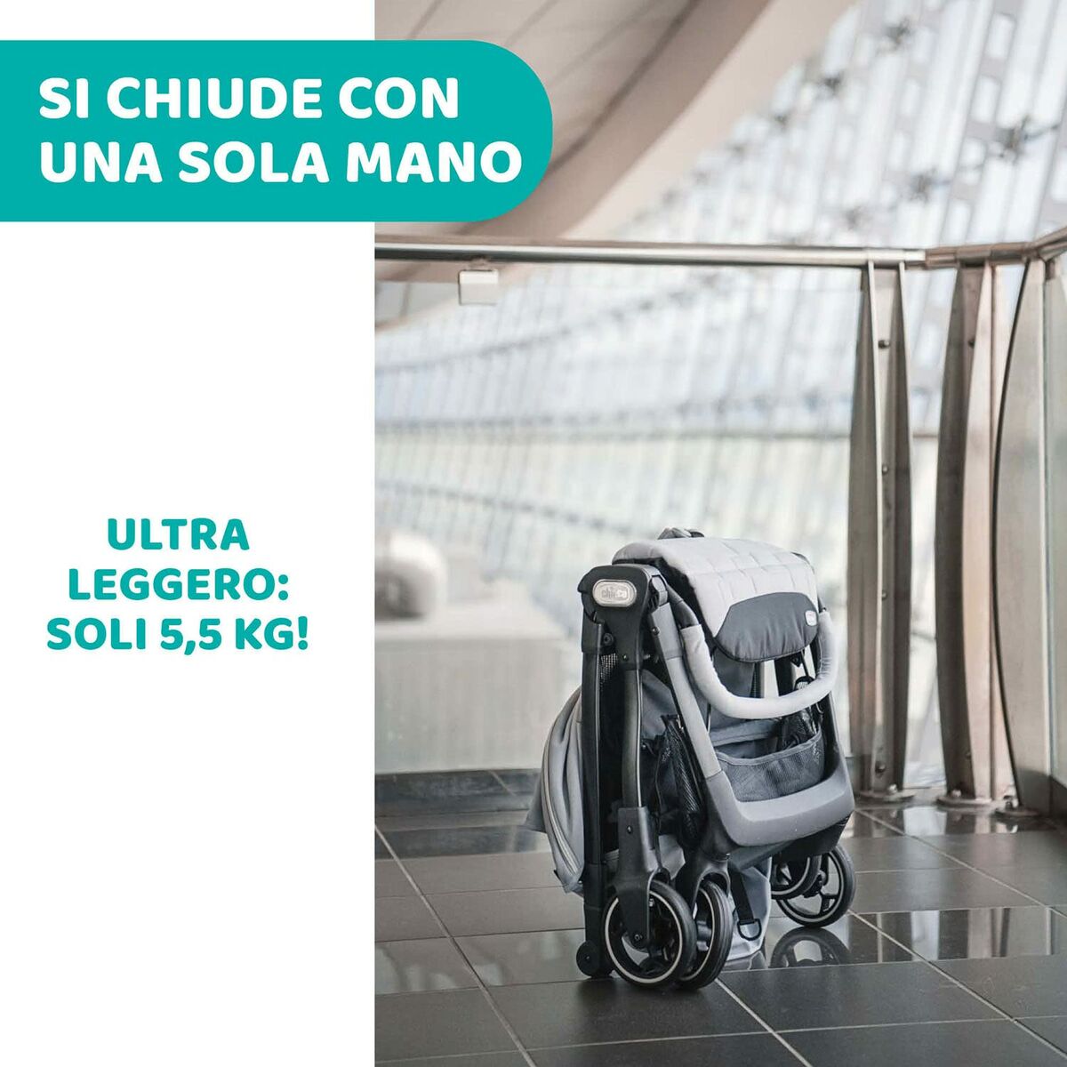 Kinderwagen Chicco Zwart