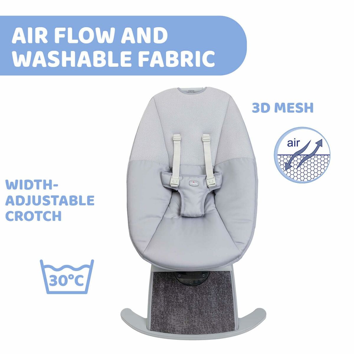 Baby Hangmat Chicco 08079890160000 Zwart Grijs