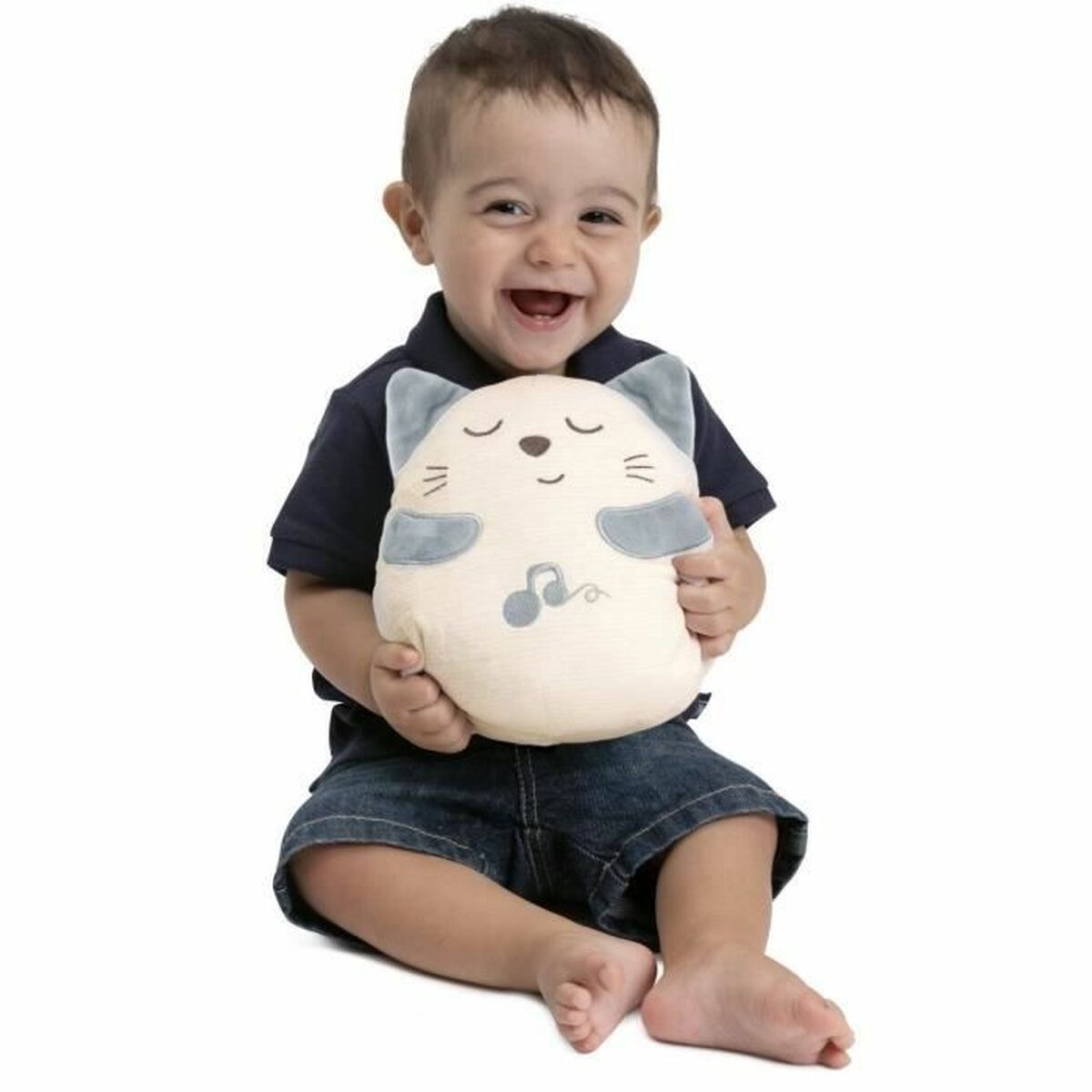 Knuffel met Geluid Chicco Kat Wit