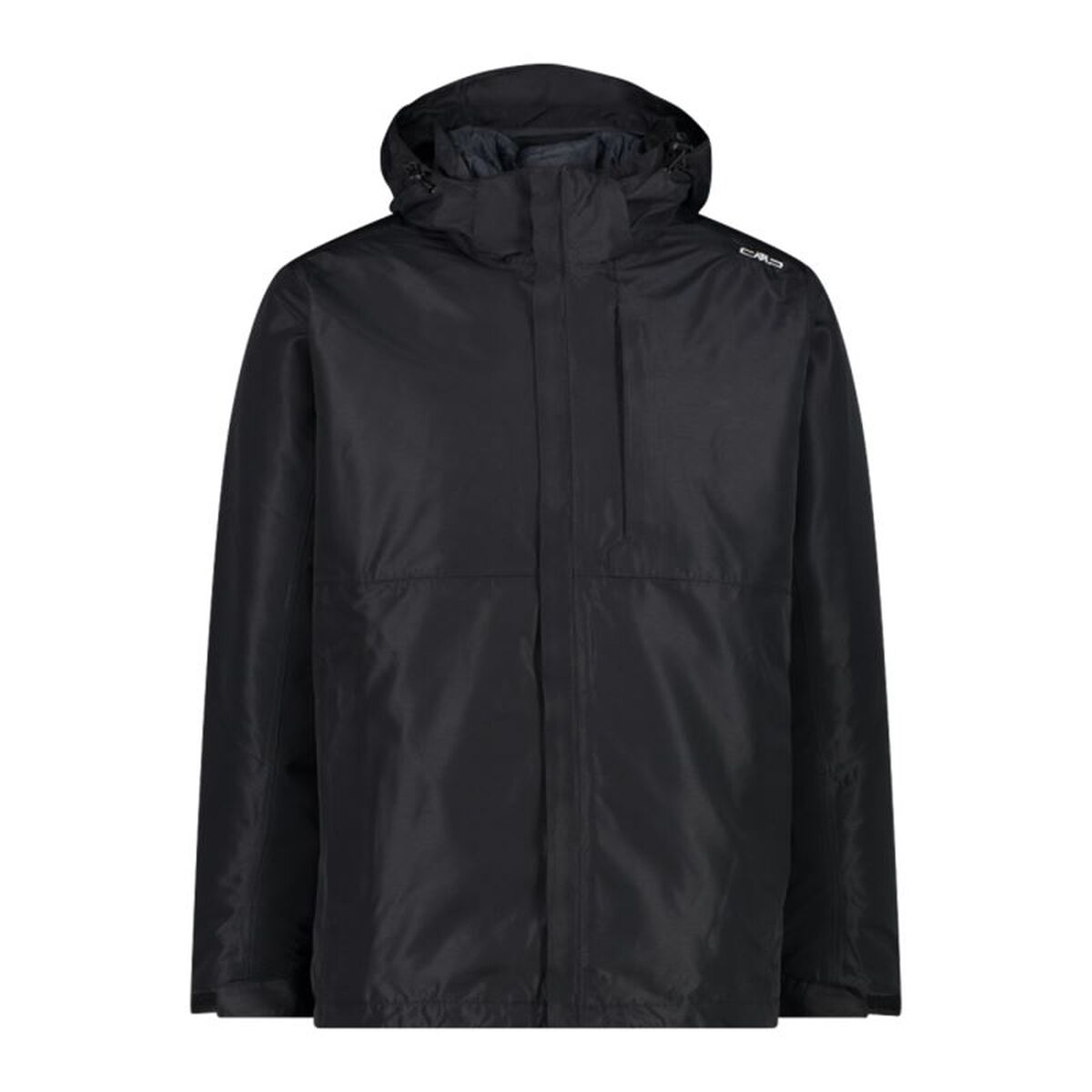 Heren Sportjas Campagnolo Zip Hood Detachable Inn Zwart