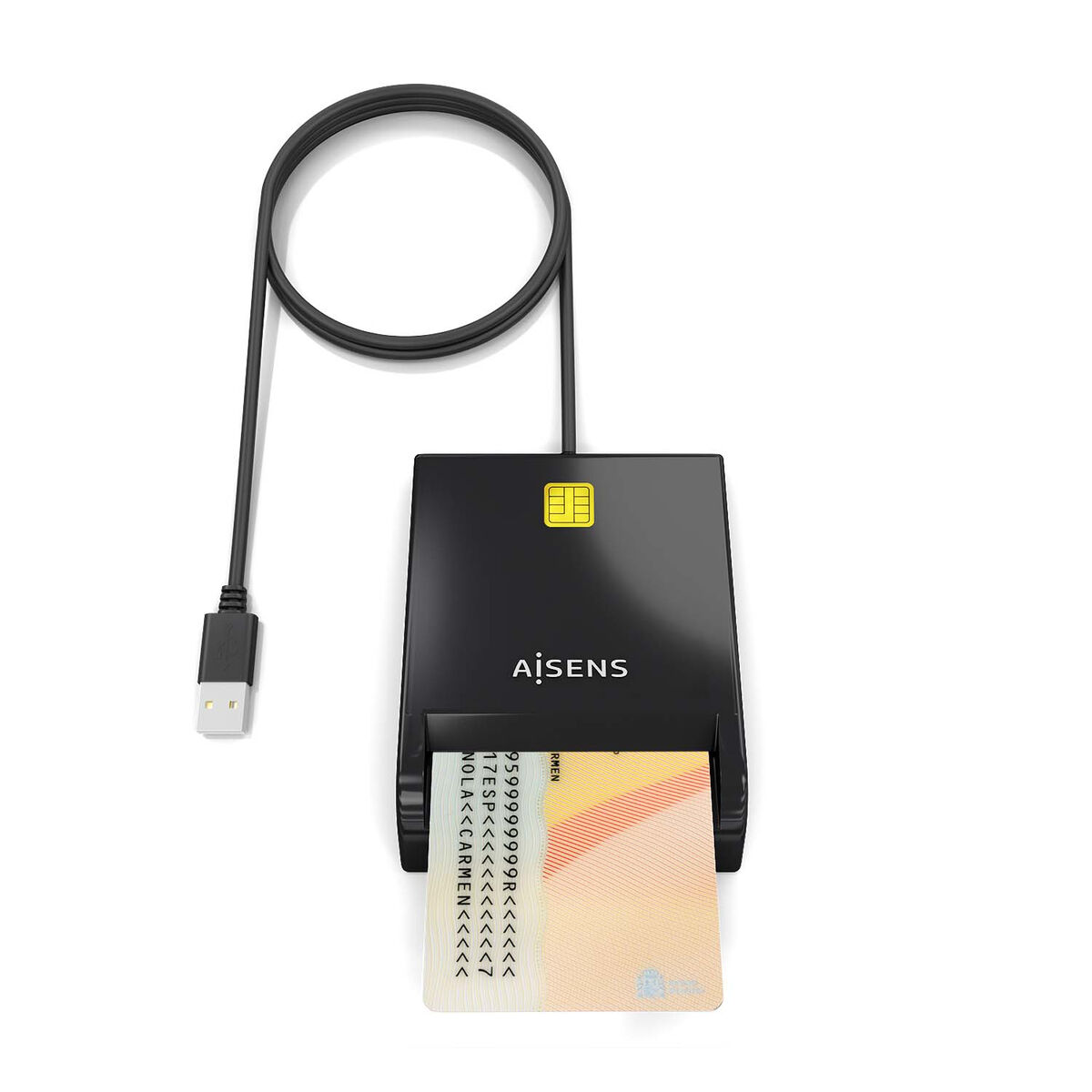 Bild von External Card Reader DNI Aisens ASCR-SN06-BK Black
