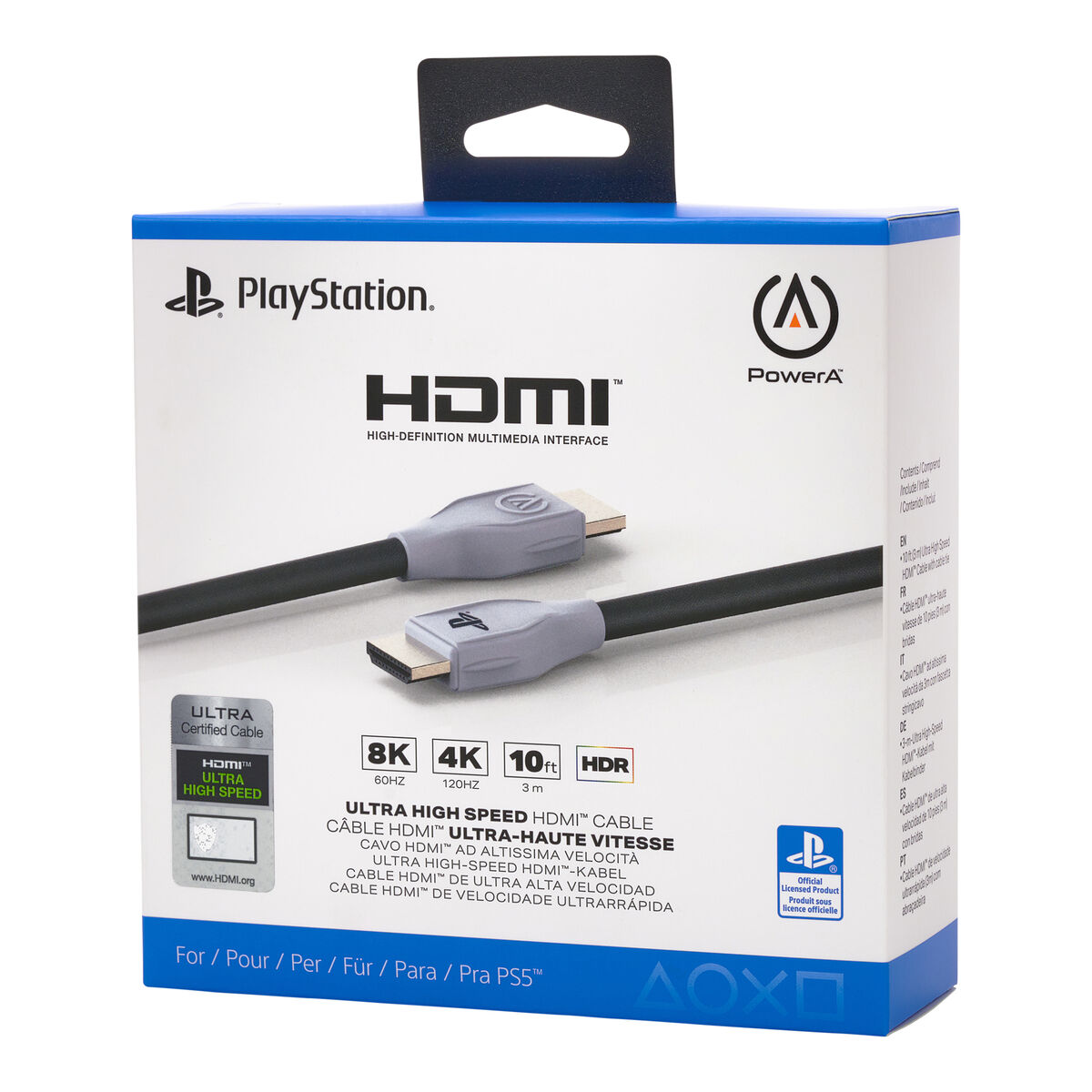 Câble HDMI Powera 1520481-01 Noir/Gris 3 m