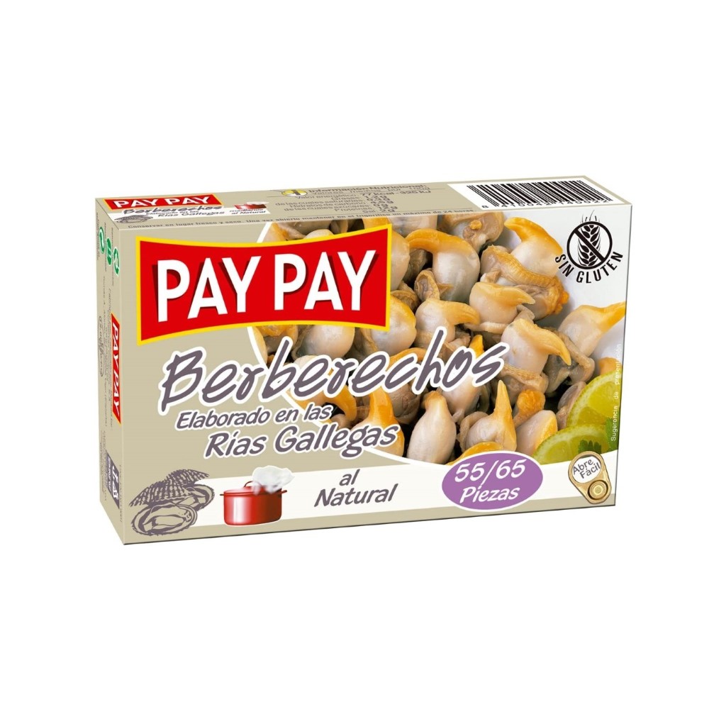Kokkels Pay Pay 55/65 Natuurlijk (120 g)