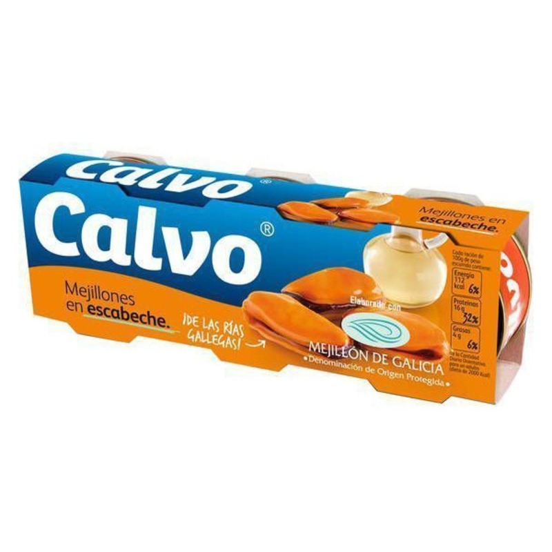 Ingemaakte mosselen Calvo (3 x 80 g)