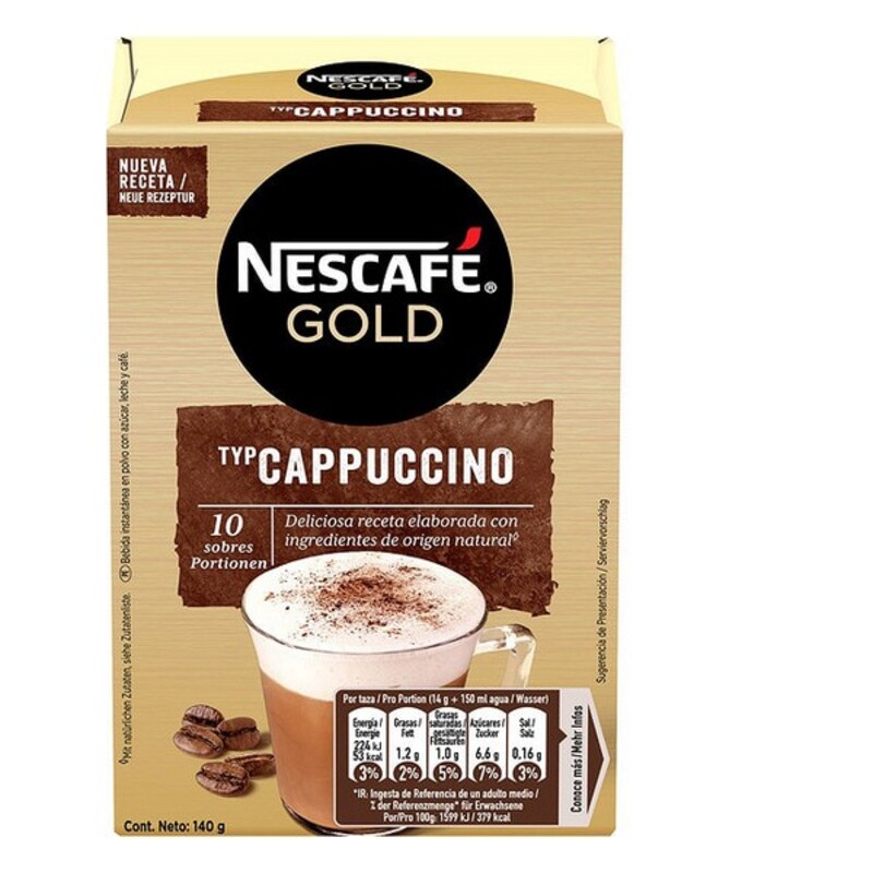 Café soluble Capuccino Nescafé (10 uds)