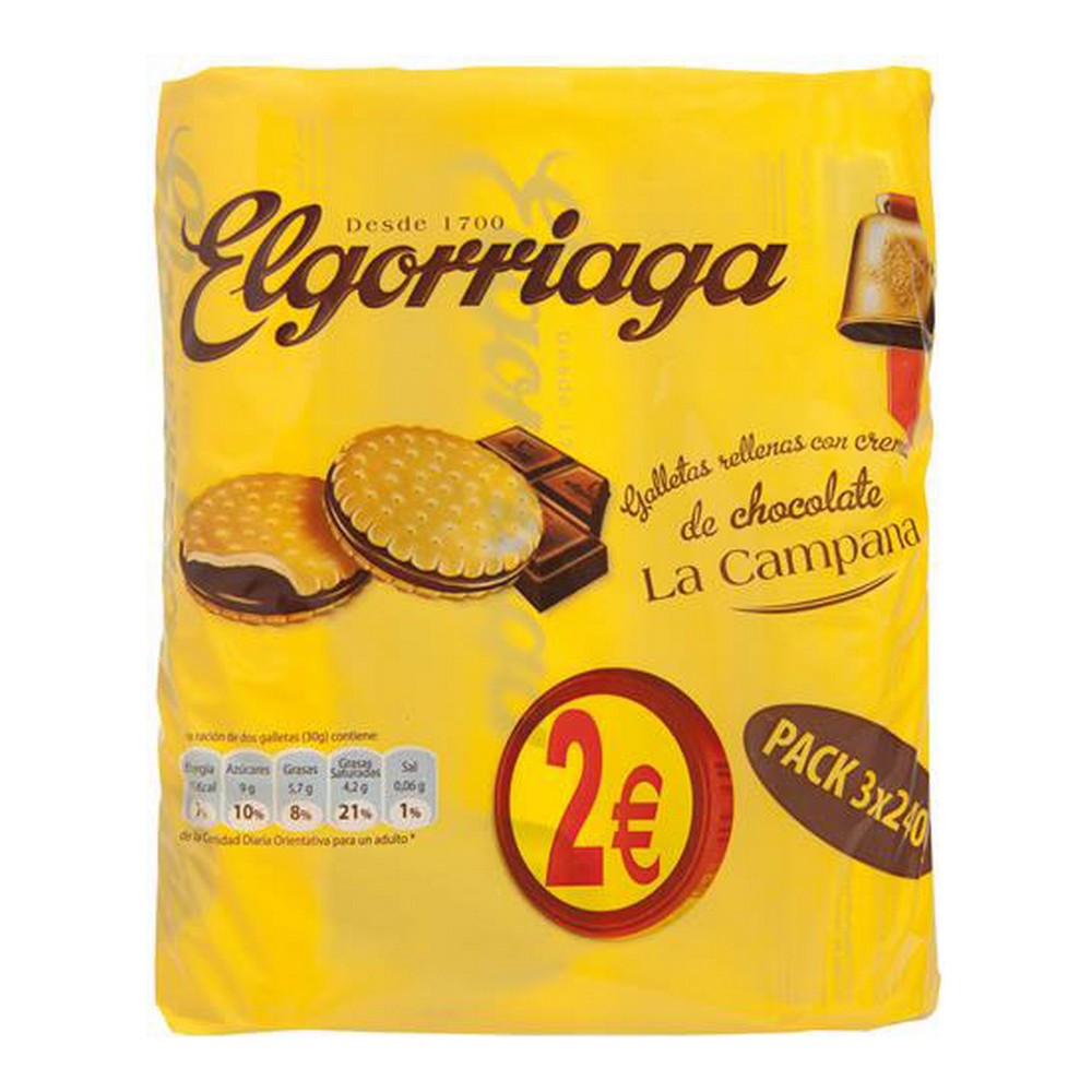 Chocolate Biscuits El Gorriaga (3 x 240 g)