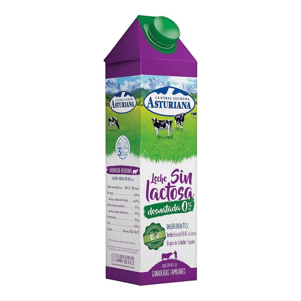 Skimmed milk Central Lechera Asturiana Lactose free (1 L)