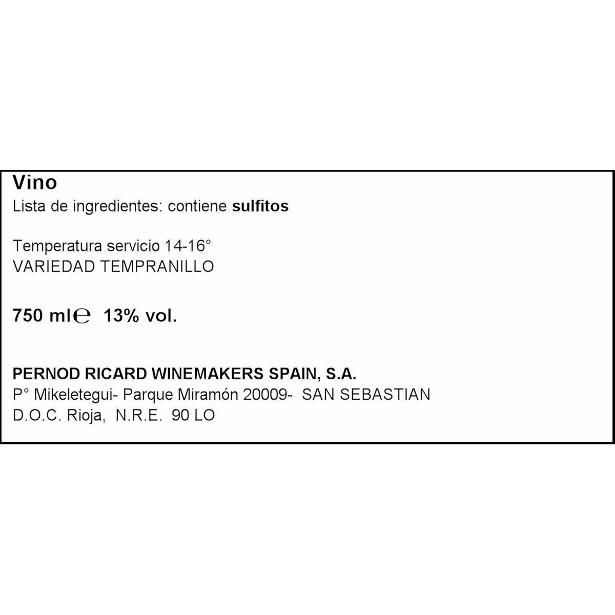 Red Wine Campo Viejo 1,2 kg