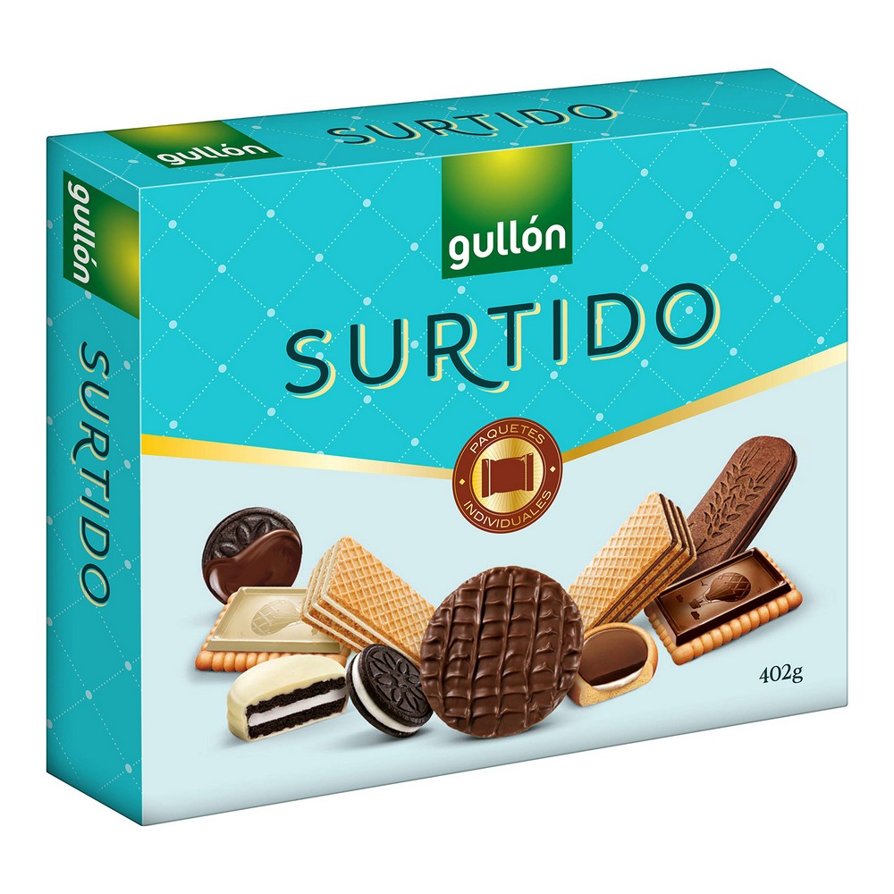 Chocolate Biscuits Gullón Premium Gevarieerd (402 g)