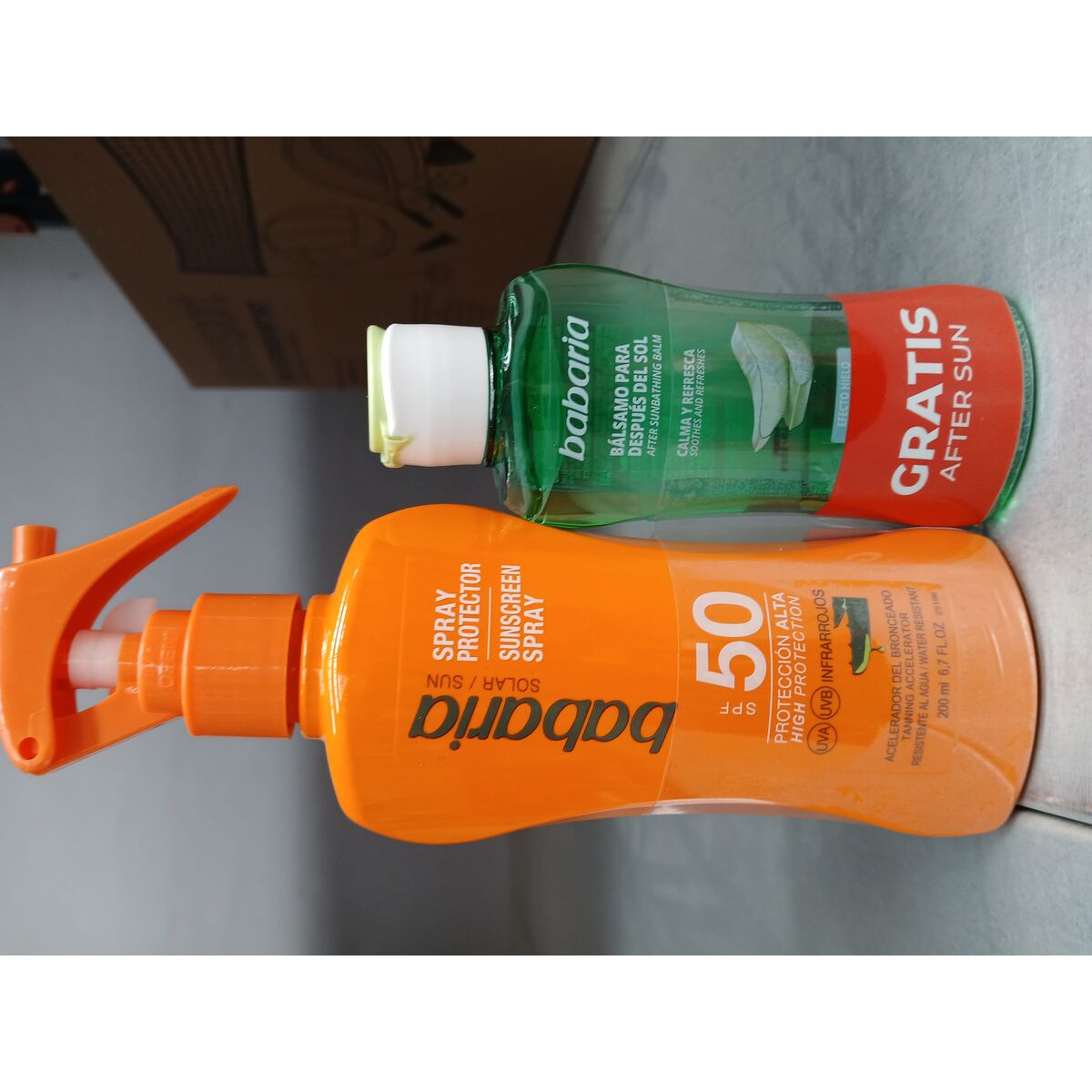 Image secondaire de Spray Protecteur Solaire Babaria Spf 50 100 ml Aloe Vera
