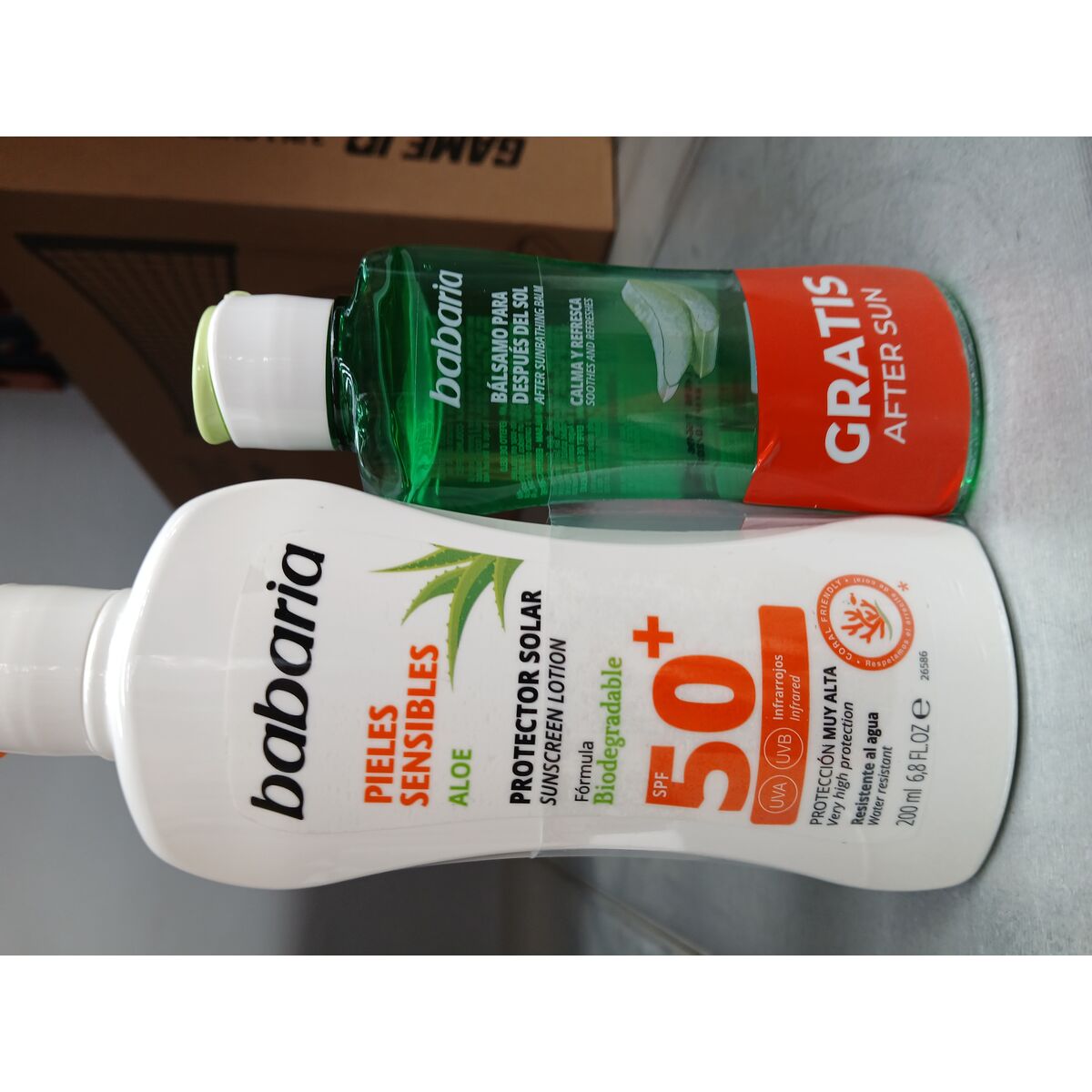 Image secondaire de Lait solaire Babaria Spf 50 100 ml Peaux sensibles