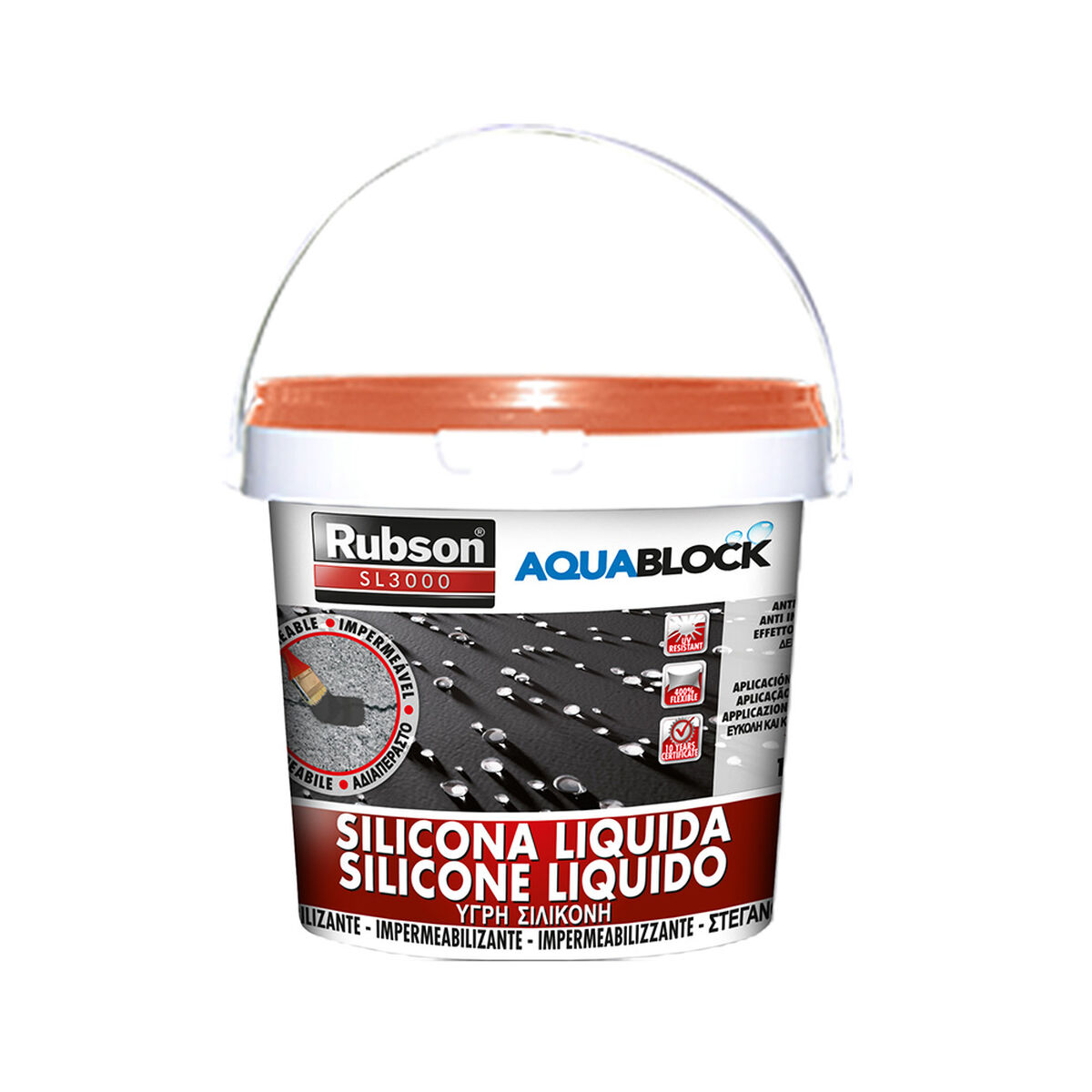 Silicone Rubson aquablock 1 kg Couleur brique