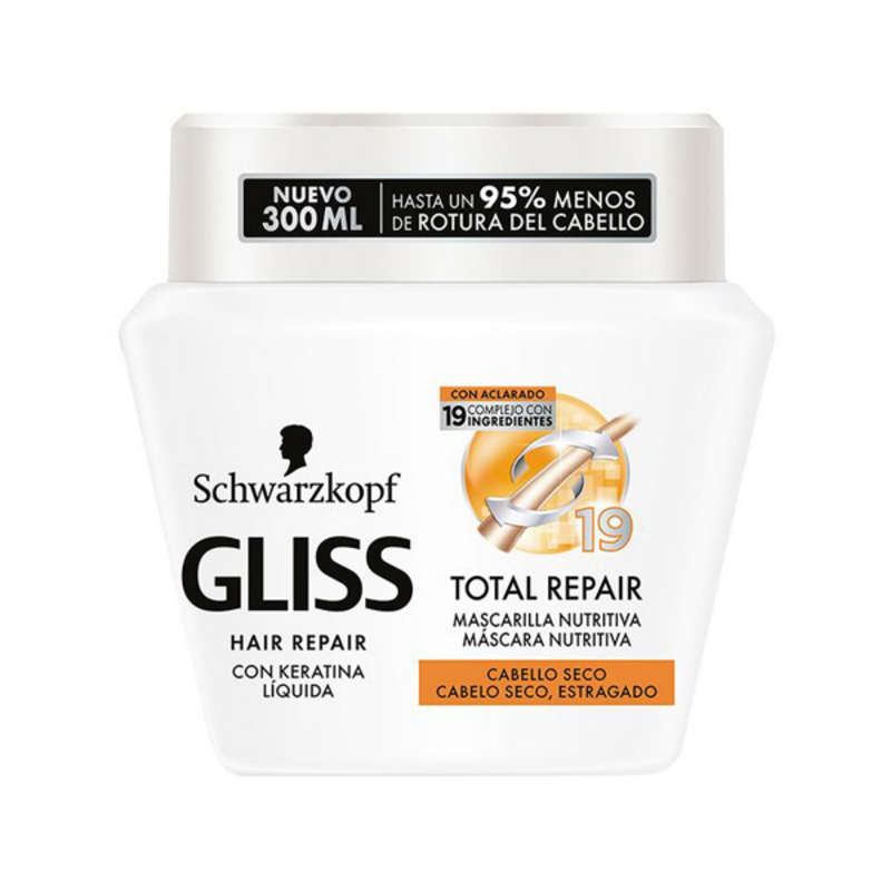 Nærende hårmaske Gliss Total Repair Schwarzkopf (300 ml)