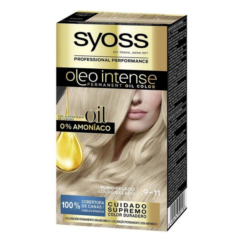 Permanent Dye Olio Intense Syoss Nº 9,11 Blonde