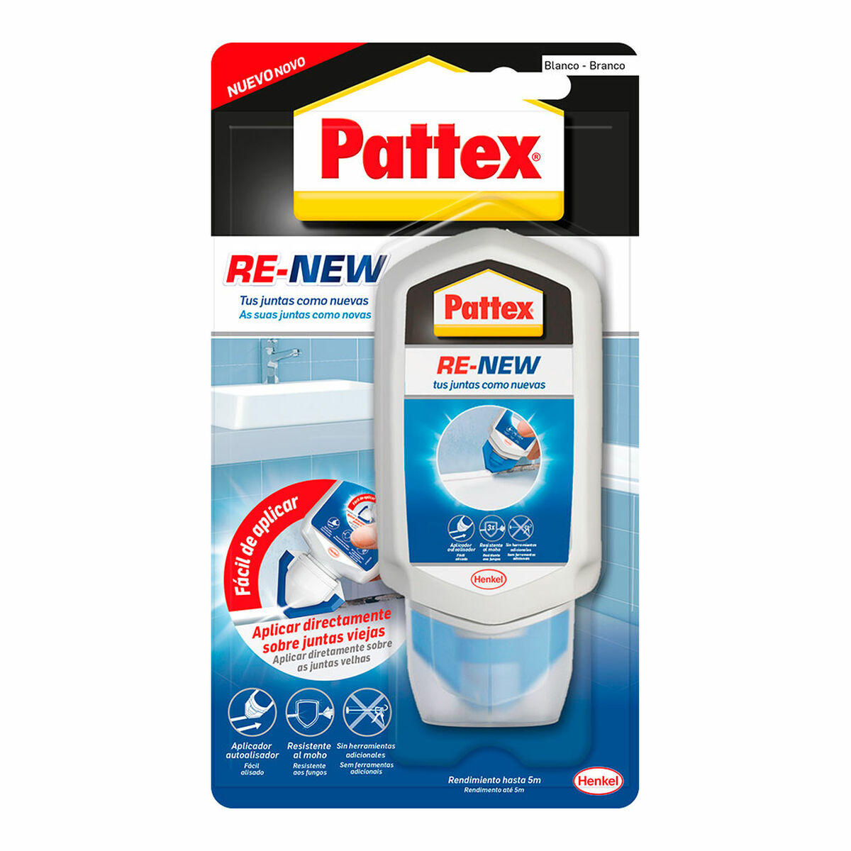 Silicone Pattex Re-new Blanc 100 g (1 Pièce)