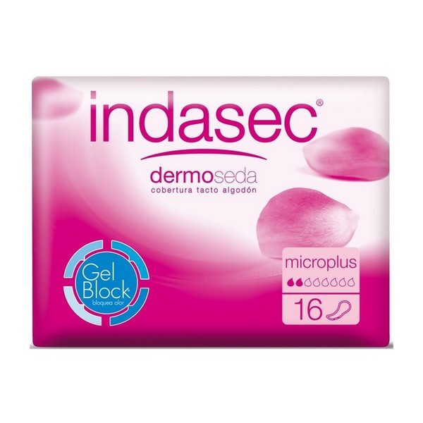 Compresses pour Incontinence Dermoseda Micro Plus Indasec (16 uds)   