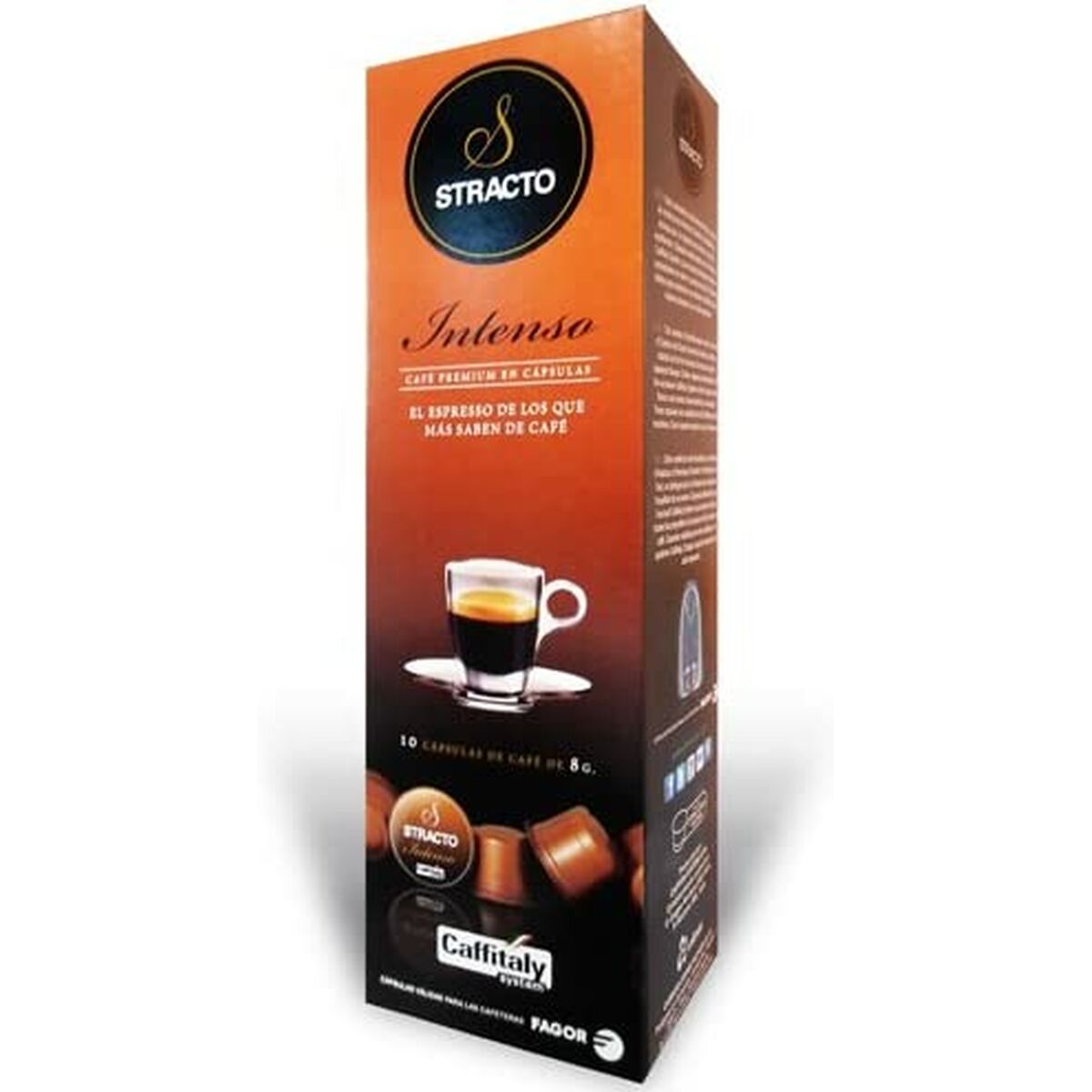 Capsules de café avec étui Stracto Intenso (10 uds)