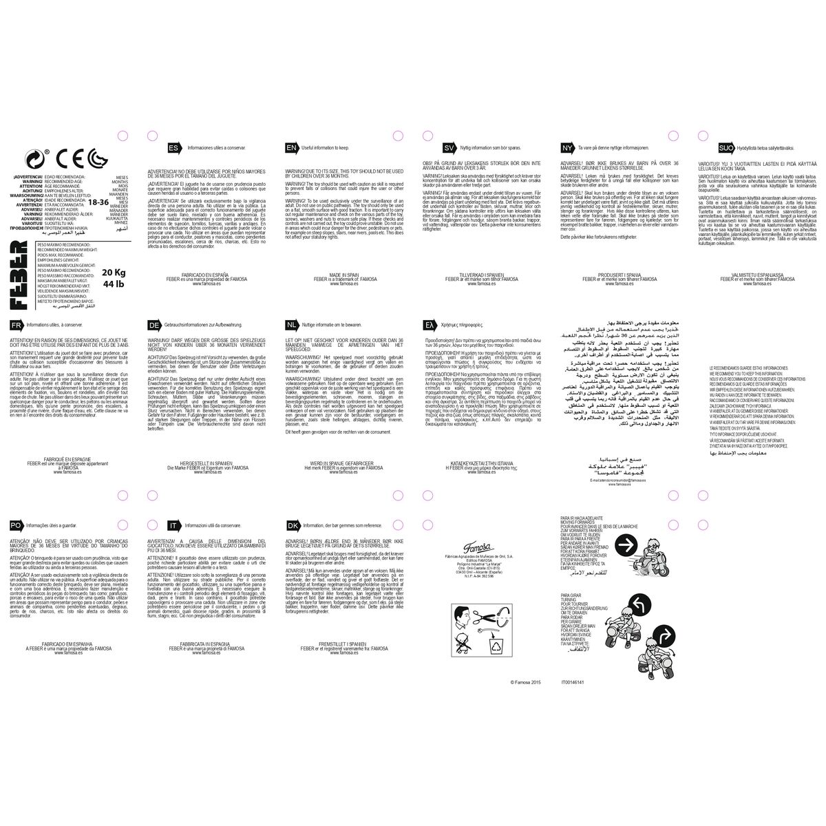 Tricycle Sprint Feber 800009166 Violet