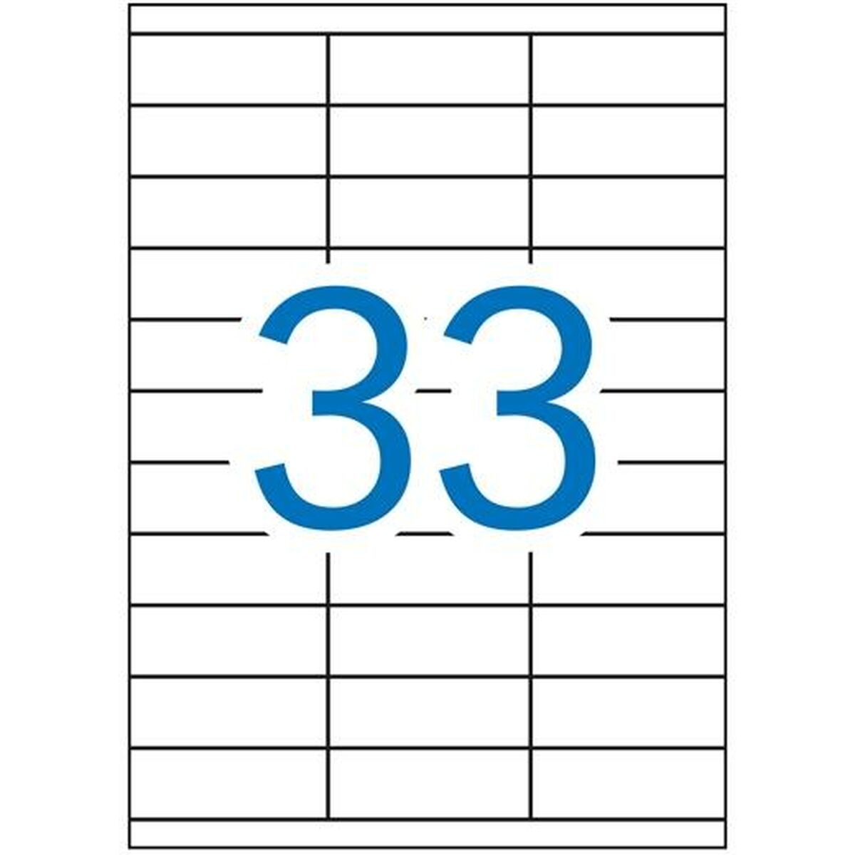 Afbeeldingen van Adhesive labels Apli 1270 White 100 Sheets 70 x 25,4 mm