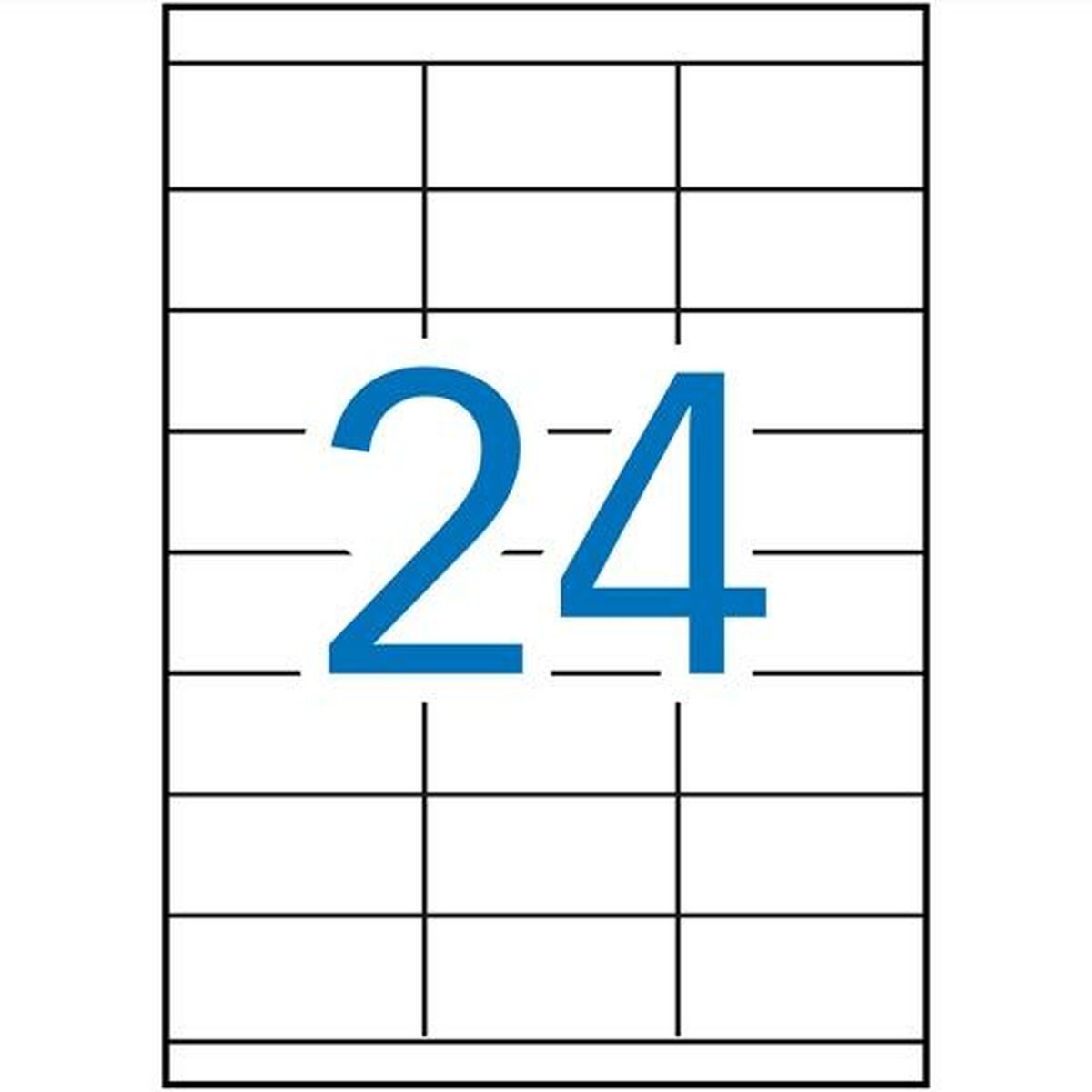 Afbeeldingen van Adhesive labels Apli 1272 100 Sheets 70 x 35 mm White