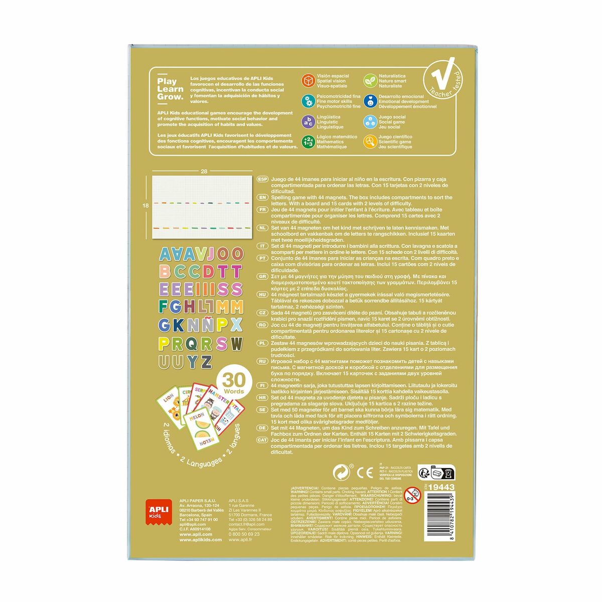 Magnetisch Spel Apli Multicolour