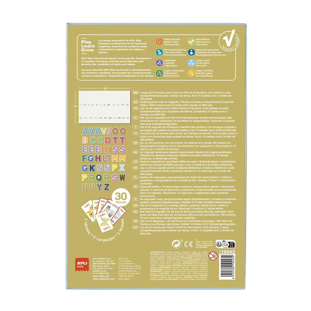Magnetisch Spel Apli Multicolour