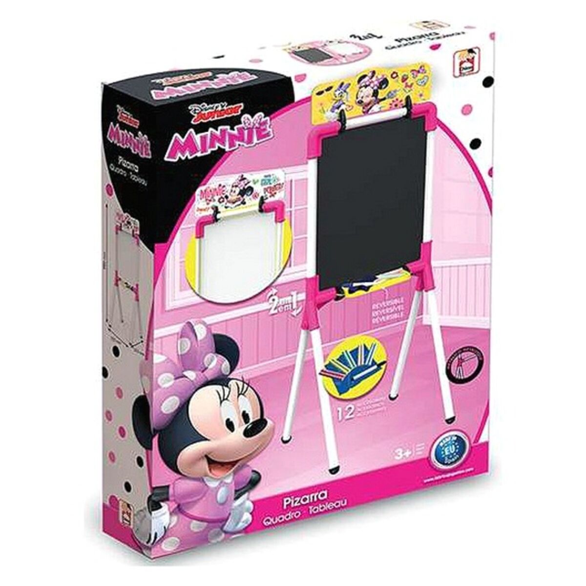 Lavagna 2 in 1 Minnie Minnie Mouse 37 x 32 x 98 cm [12 pcs] [37 x 32 x 98 cm]