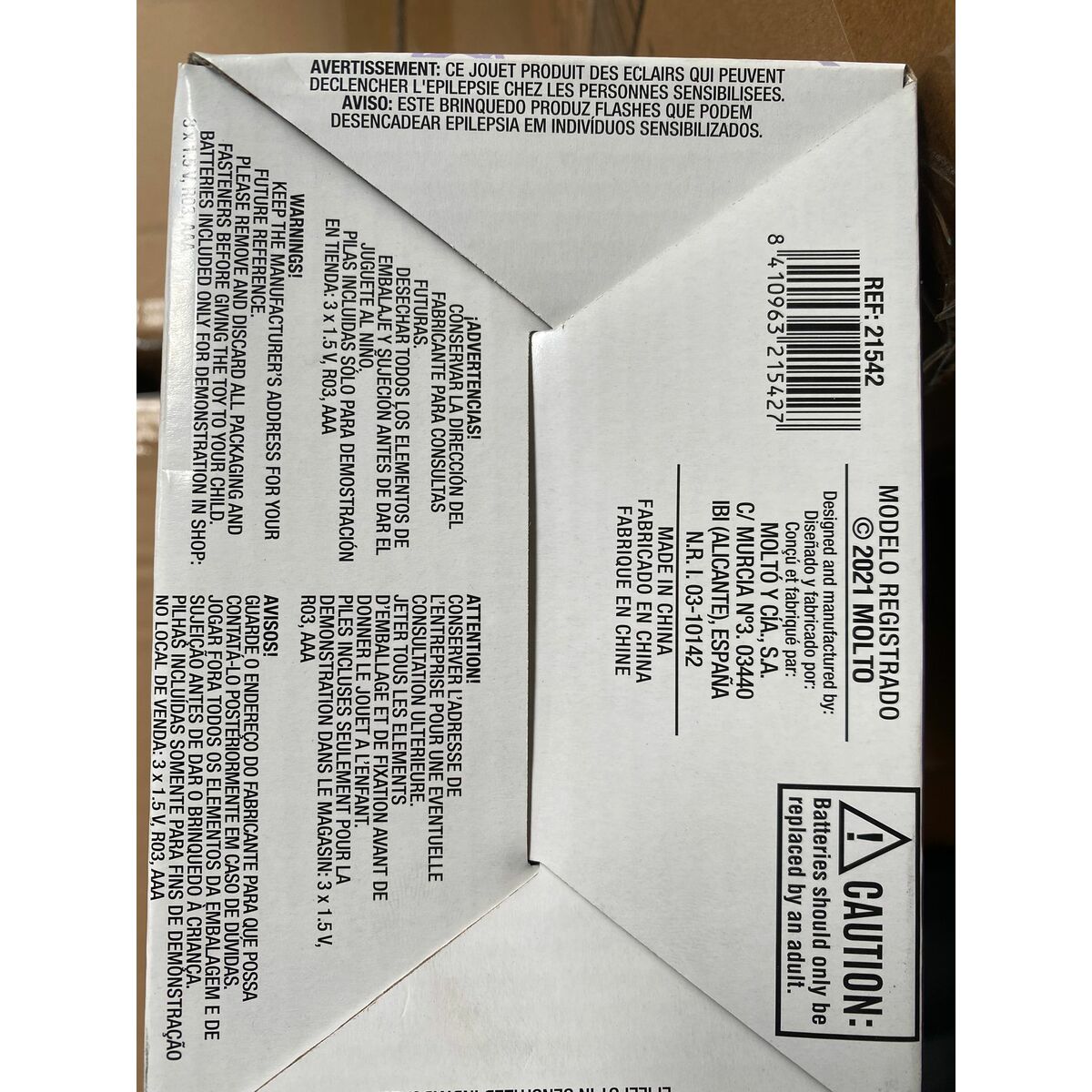 Fluffy toy Molt 21542 Rabbit 24 cm