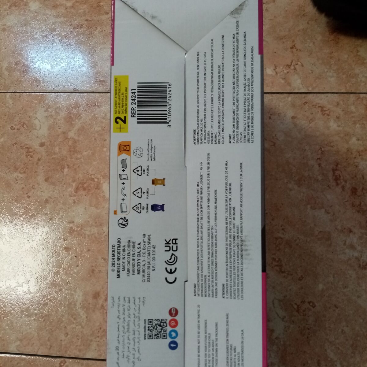 Scooter Moltó Pink 48 x 36 x 90 cm