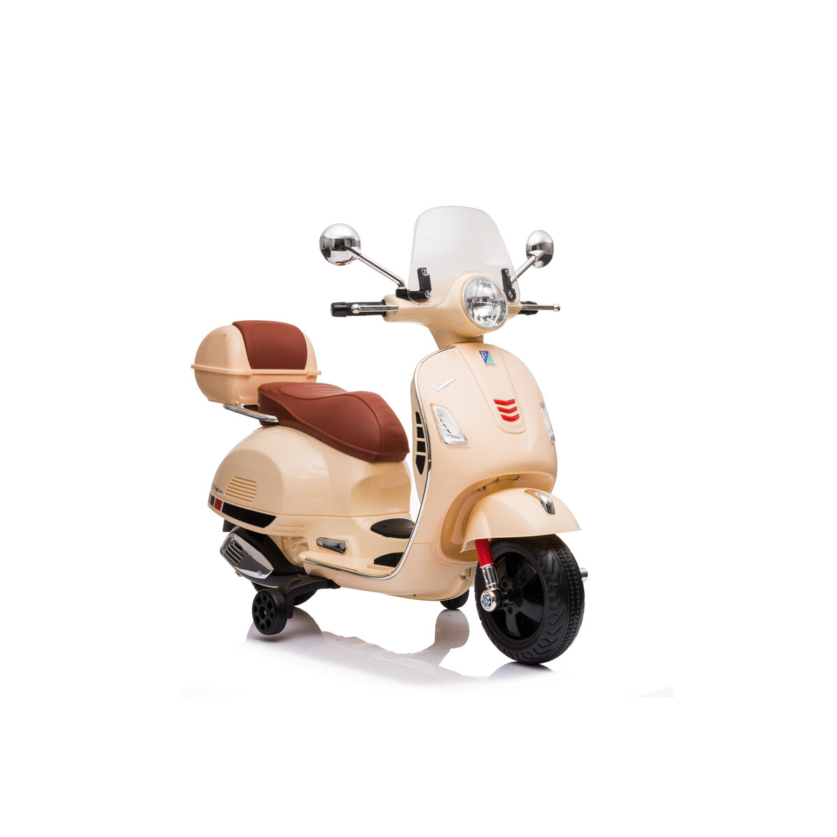 Scooter électrique pour Enfants RunRunToys Vespa Marron 12V