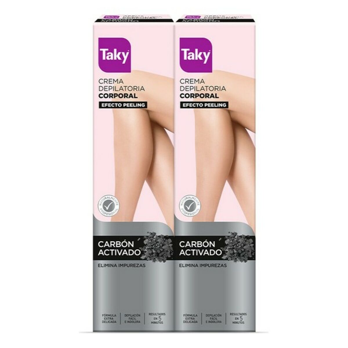 Body Hair Removal Cream Carbón Activado Taky (2 x 200 ml)