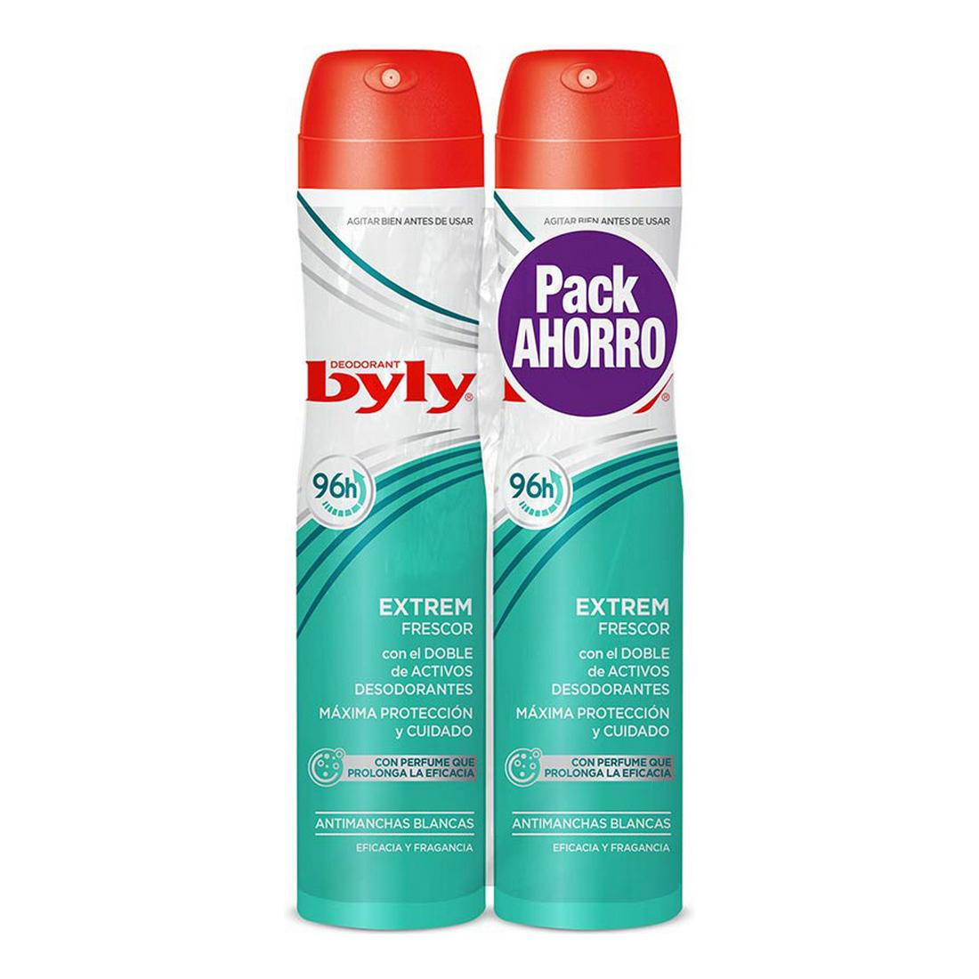 Desodorante en Spray Invisible Antimanchas Extrem Byly (2 uds)
