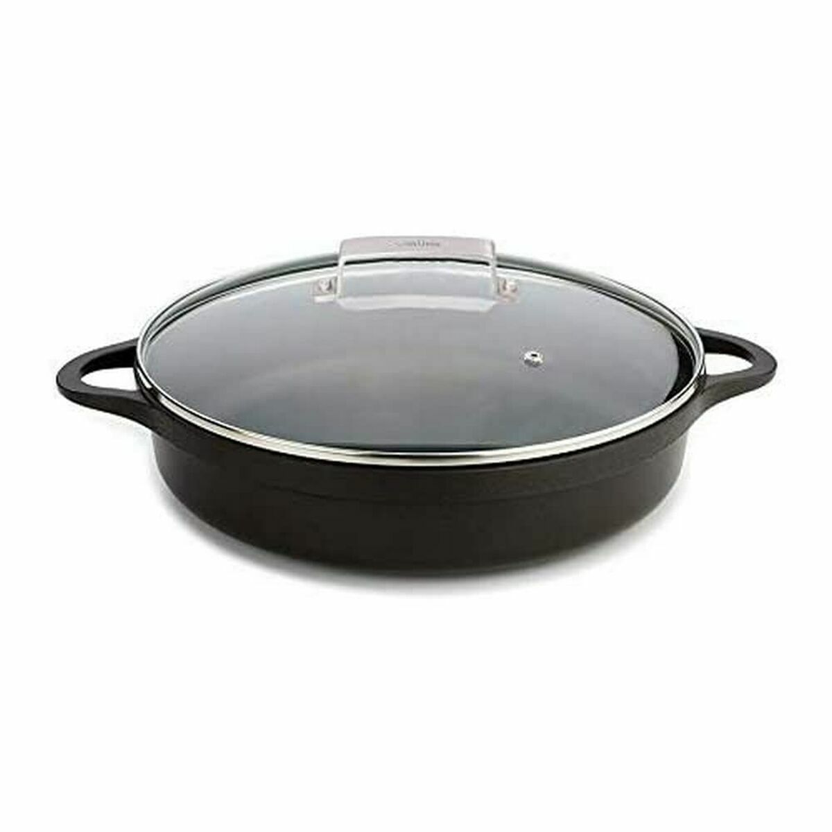 Pan met Deksel Valira 4137/25 Zwart 5,5 L