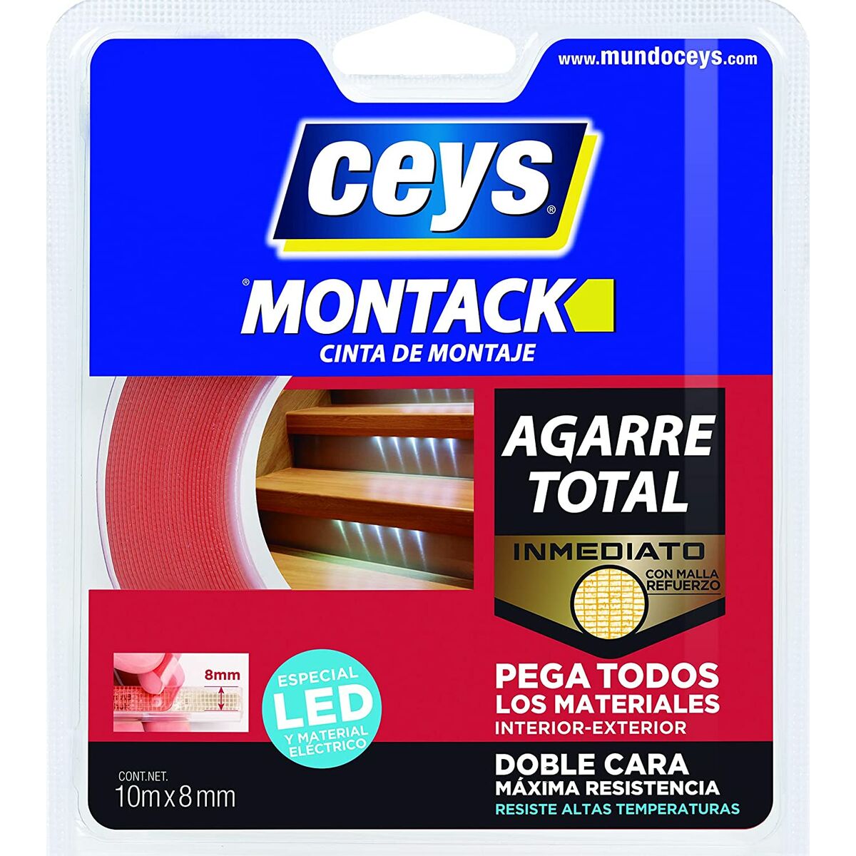 Ruban adhésif Ceys Montack (10 m x 8 mm)