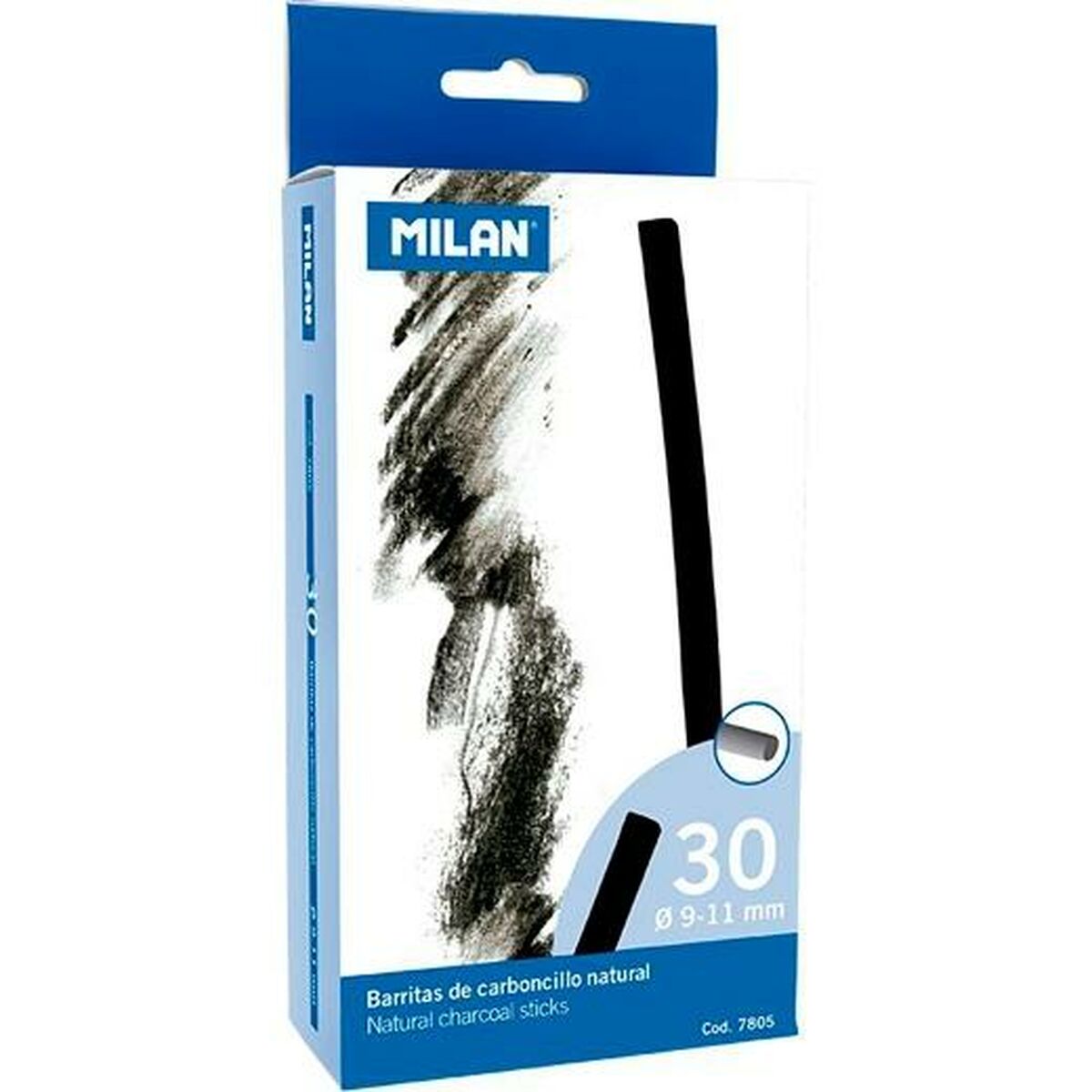 Crayons à charbon Milan 30 pcs Ø 9-11 mm
